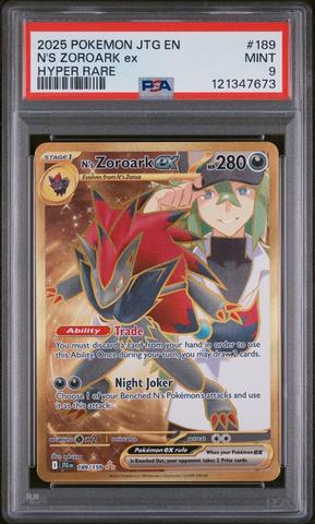 2025 Pokemon Jtg En-journey Together 189 N's Zoroark Ex Hyper Rare