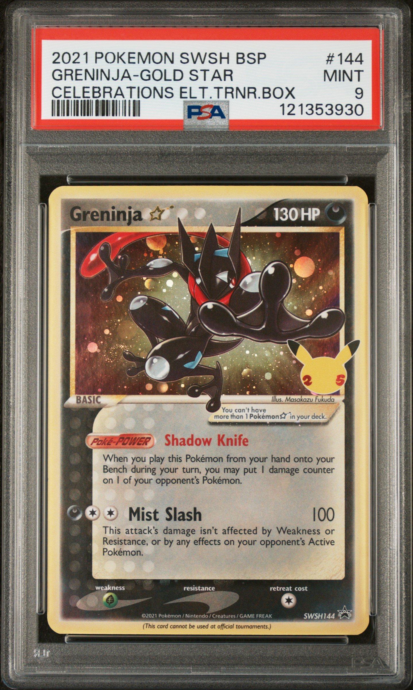 2021 Pokemon Swsh Black Star Promo 144 Greninja-gold Star