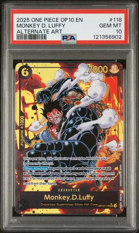 2025 One Piece Op10-royal Blood 118 Monkey D. Luffy Alternate Art