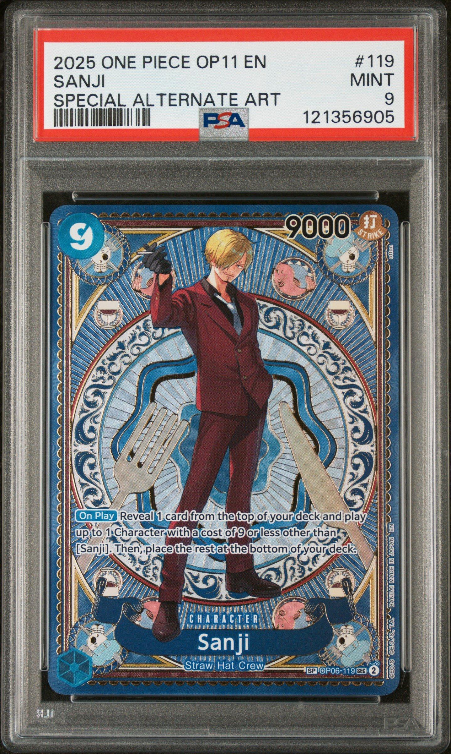 2025 One Piece Op11-a Fist Of Divine Speed 119 Sanji Special
