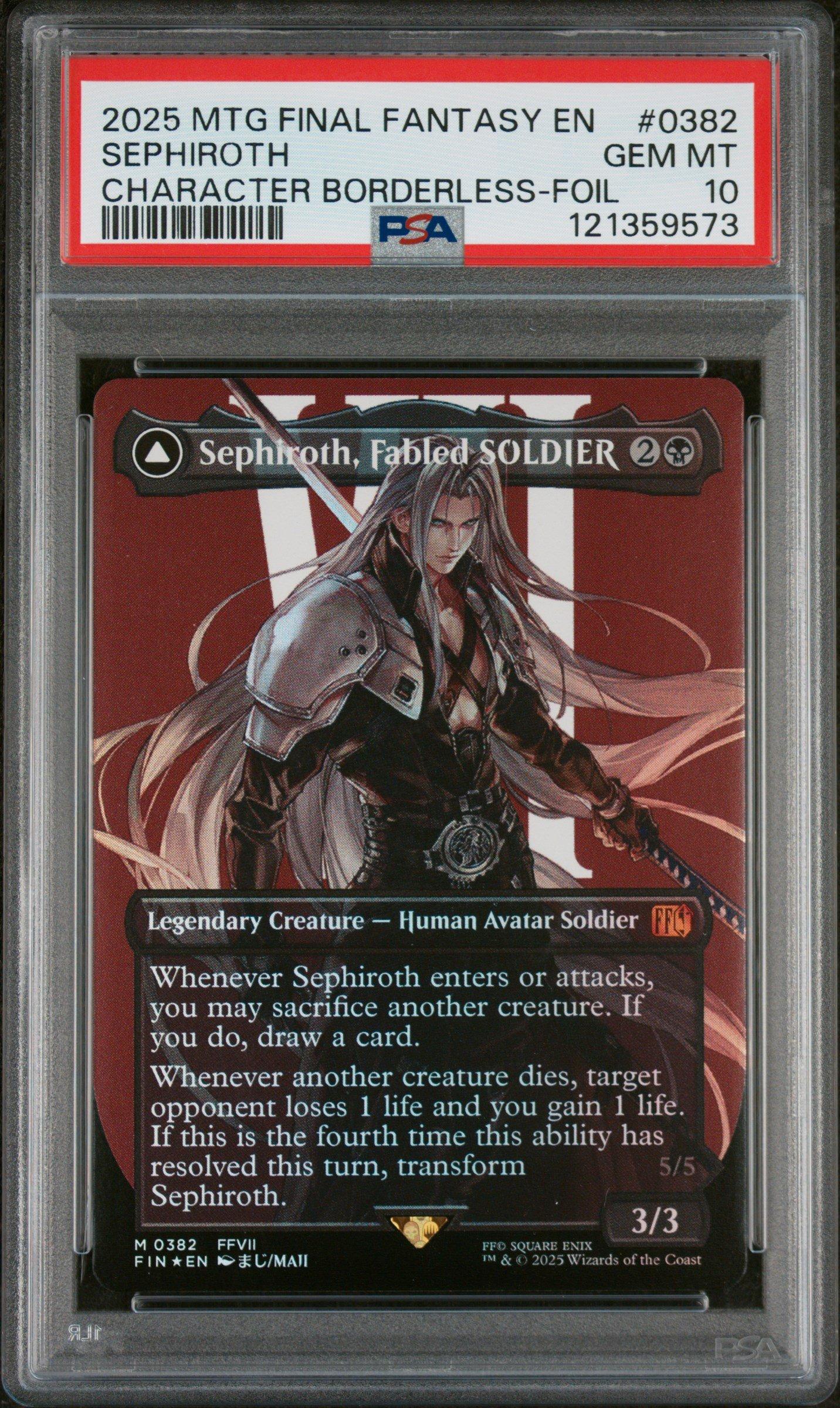2025 Magic The Gathering Final Fantasy Sephiroth, Fabled Soldier/sephiroth