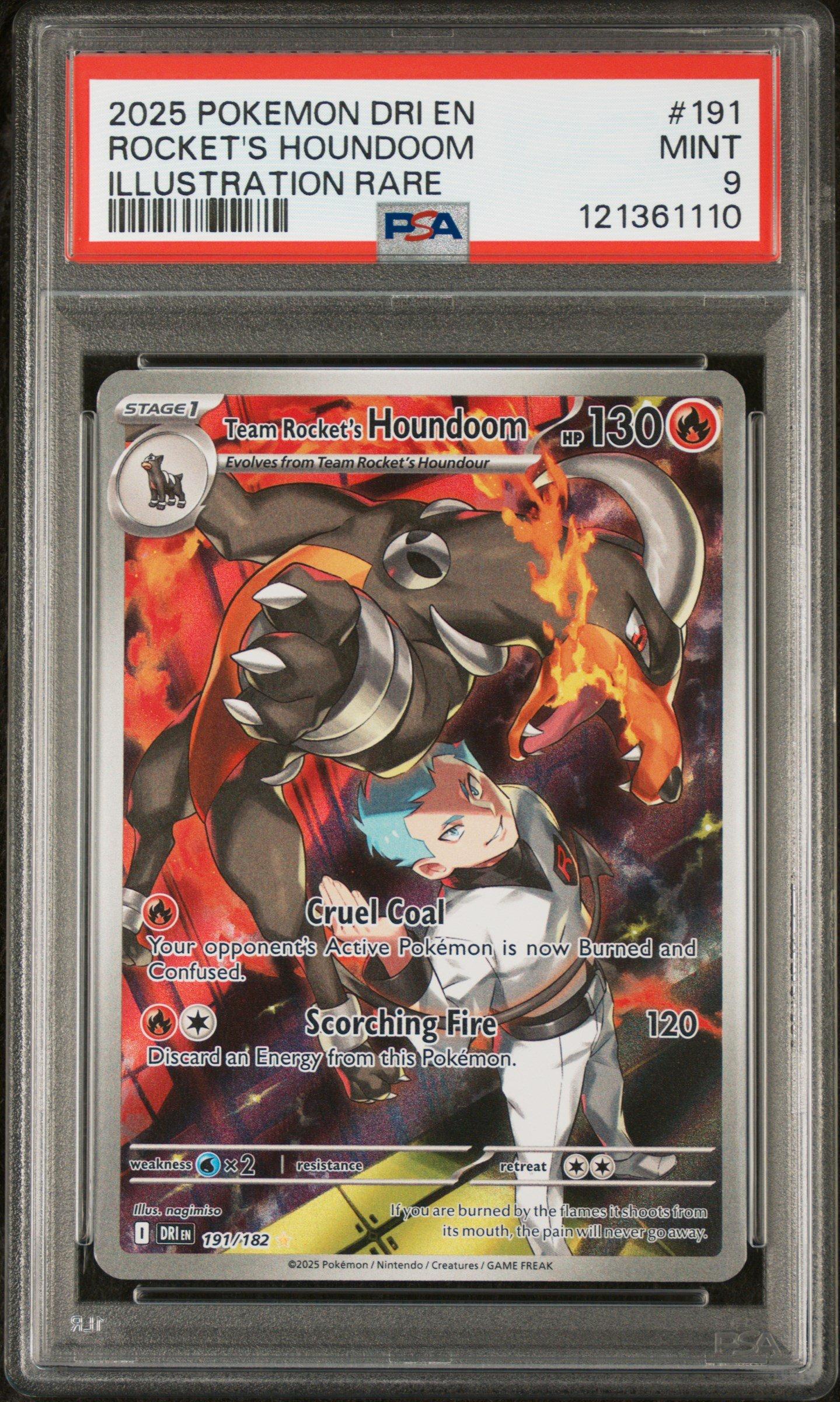 2025 Pokemon Dri En-destined Rivals 191 Team Rocket's Houndoom