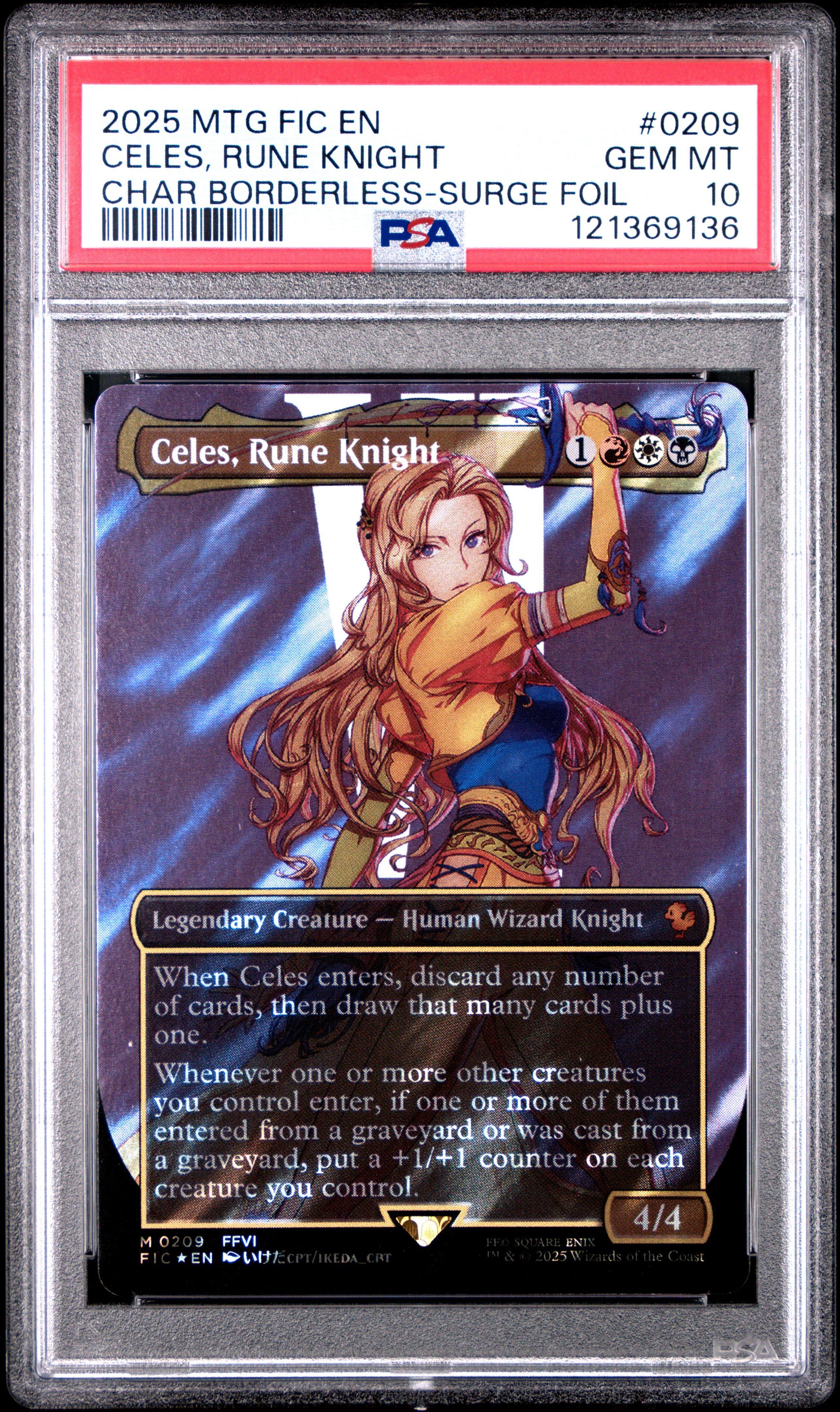 2025 Magic The Gathering Final Fantasy Commander 0209 Celes, Rune
