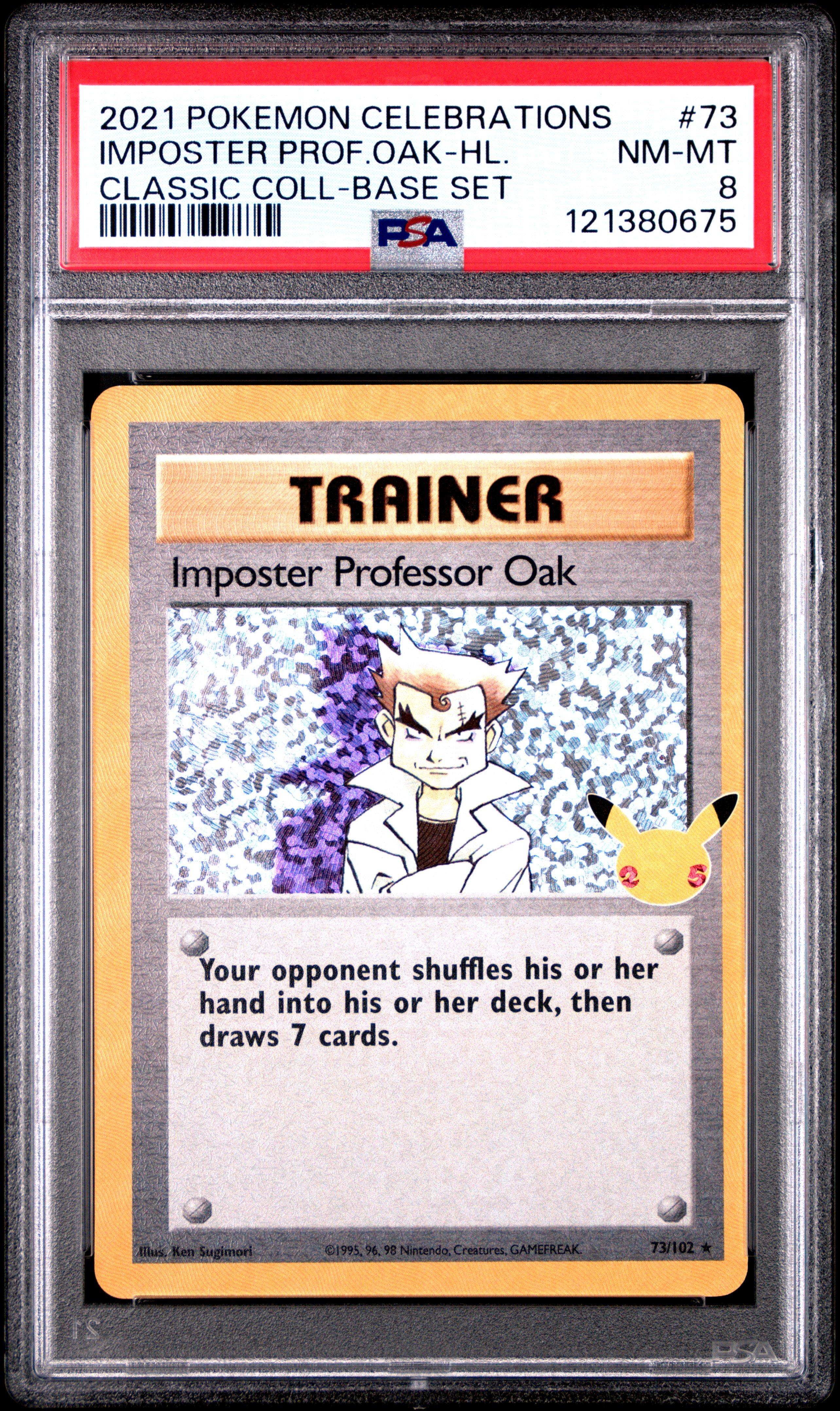 professor oak pokemon card Uncommon – Base Set 88/102 Pokémon Cards – CollexyLux – Shuffle your hand into your deck 2021 Pokemon Celebrations Classic Collection
