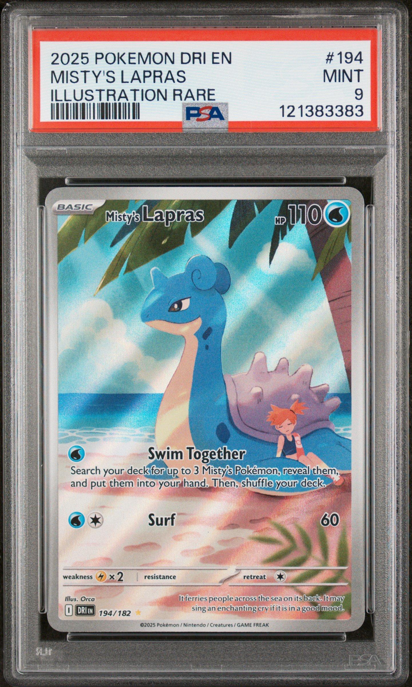 2025 Pokemon Dri En-destined Rivals 194 Misty's Lapras