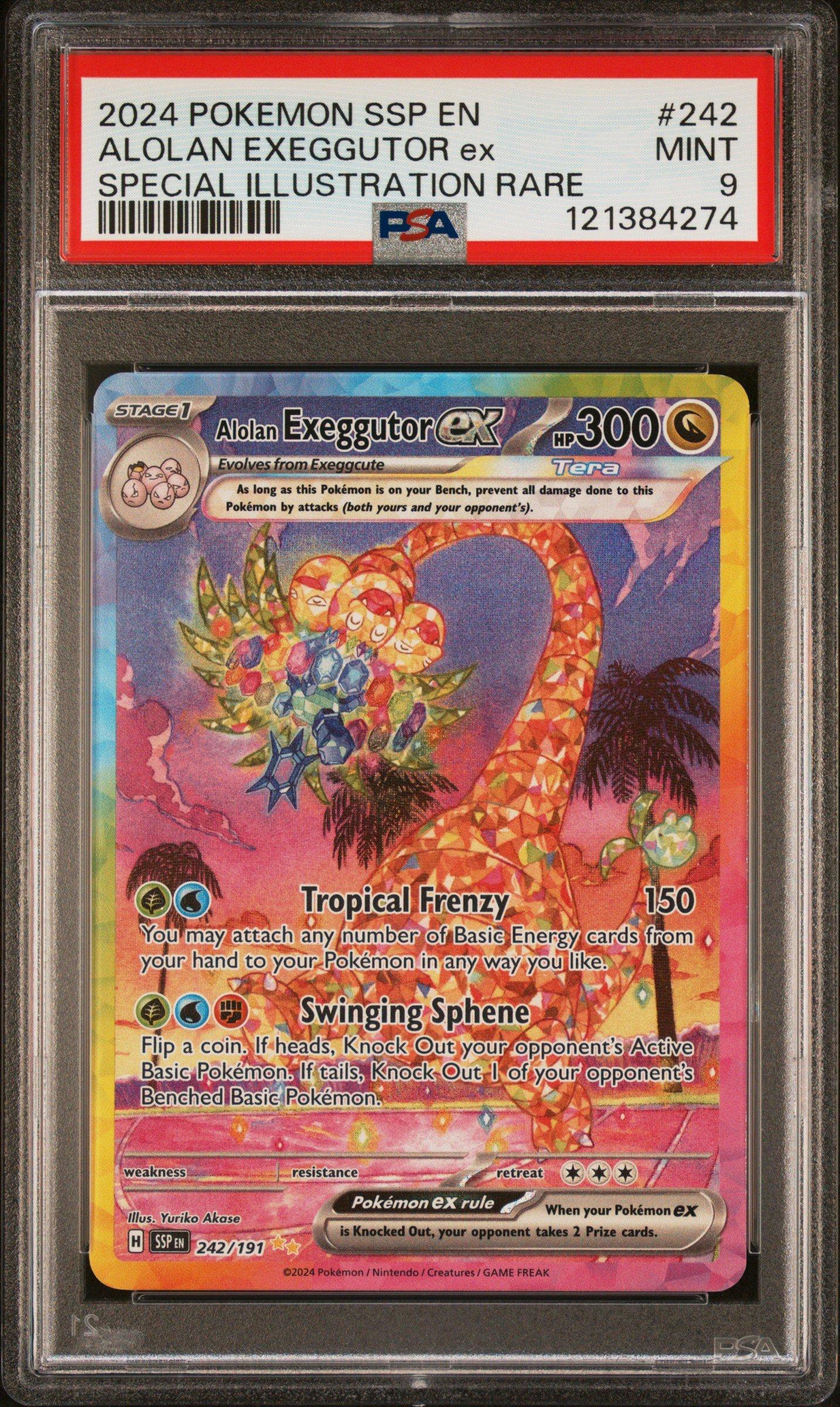 2024 Pokemon Ssp En-surging Sparks 242 Alolan Exeggutor Ex Special