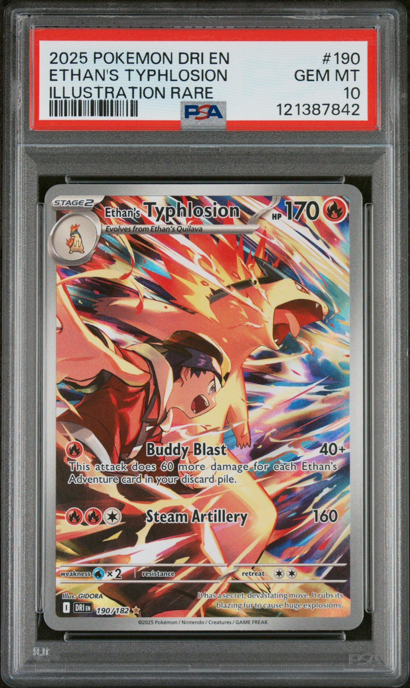 2025 Pokemon Dri En-destined Rivals 190 Ethan's Typhlosion