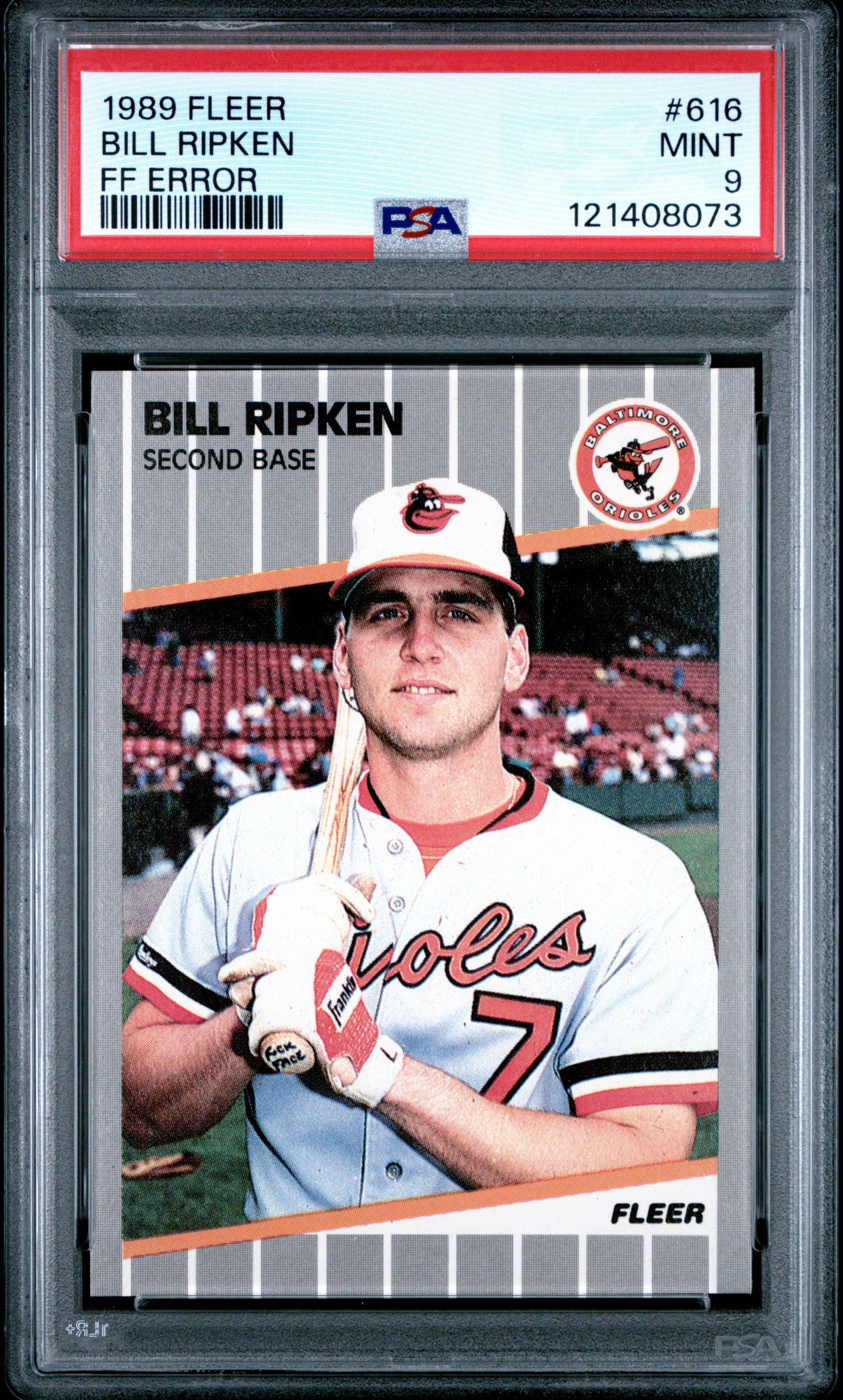1989 Fleer 616 Bill Ripken Ff Error PSA 9 Graded Card | GameStop