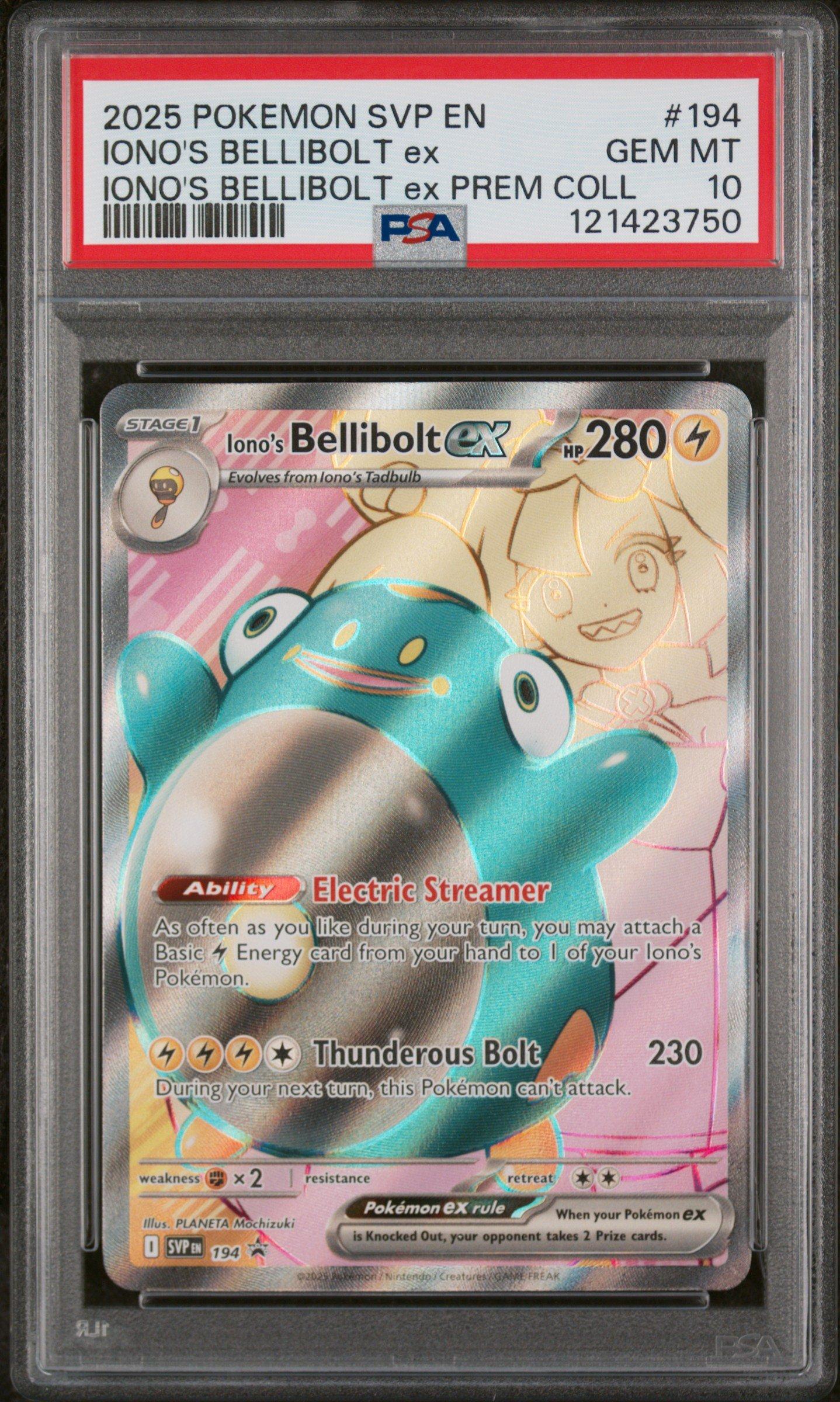 2025 Pokemon Svp En-sv Black Star Promo 194 Iono's Bellibolt Ex