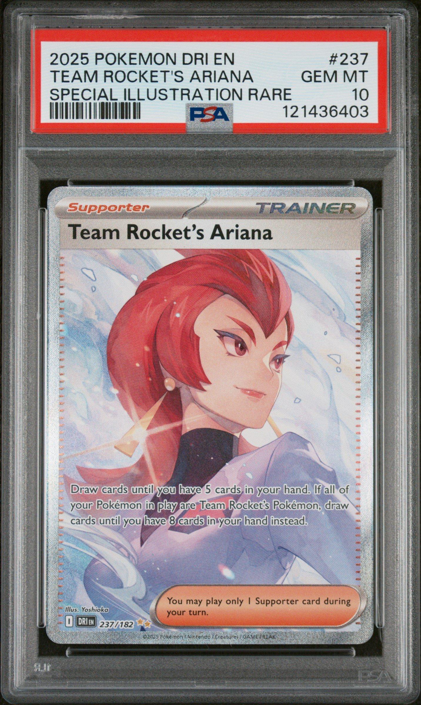 2025 Pokemon Dri En-destined Rivals 237 Team Rocket's Ariana