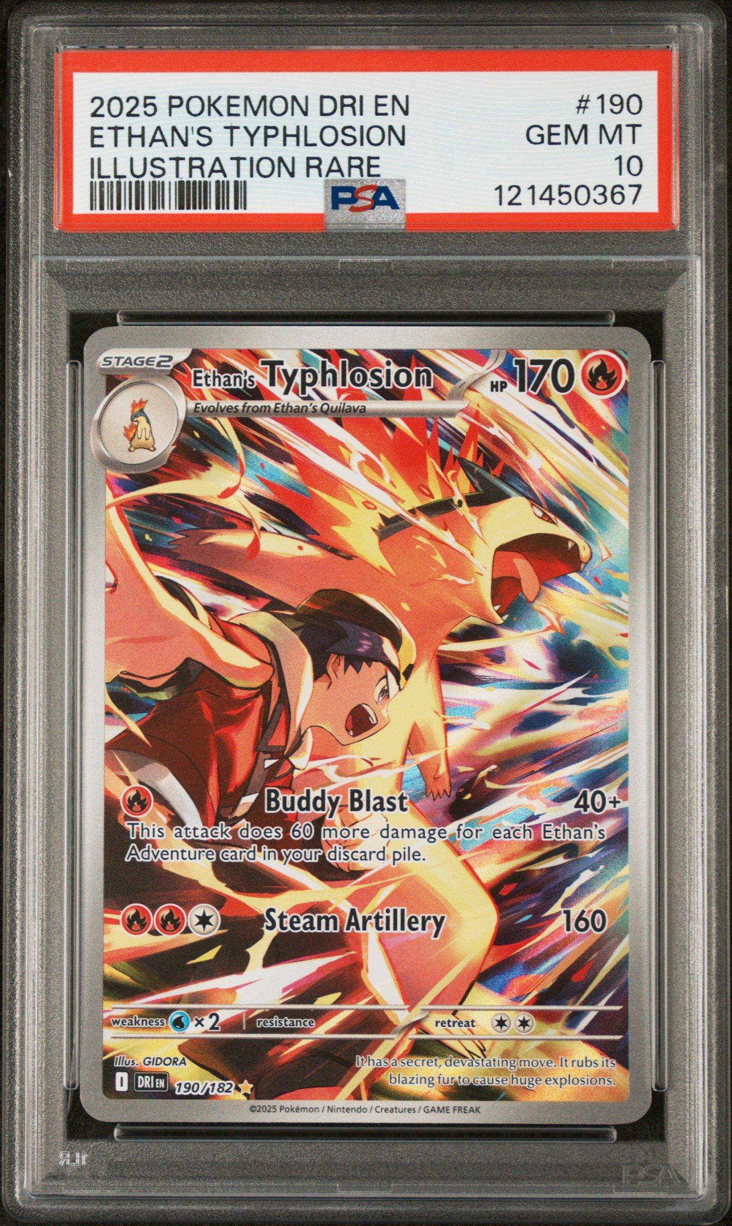 2025 Pokemon Dri En-destined Rivals 190 Ethan's Typhlosion