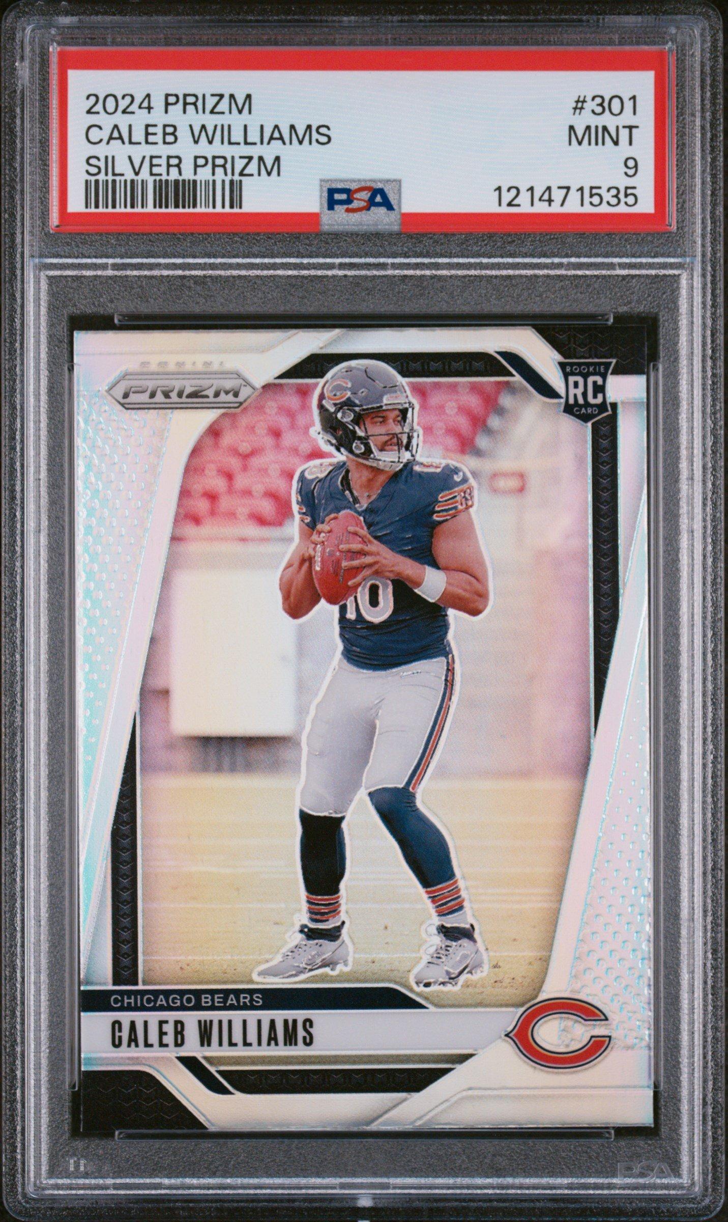 2024 Panini Prizm 301 Caleb Williams Silver Prizm PSA 9