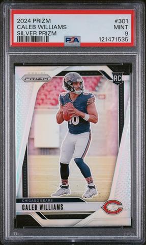 2024 Panini Prizm 301 Caleb Williams Silver Prizm PSA 9
