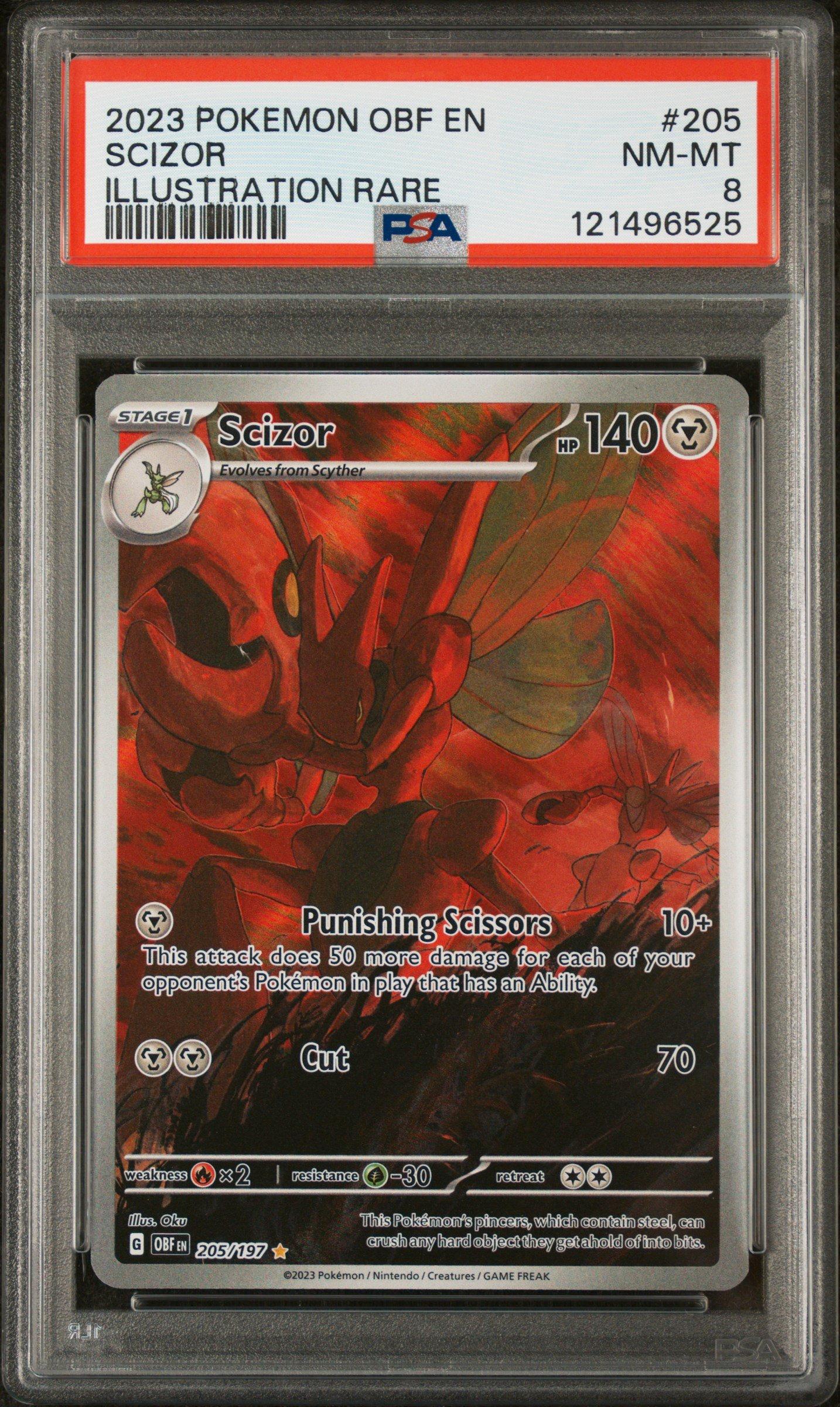 2023 Pokemon Obf En-obsidian Flames 205 Scizor Illustration Rare