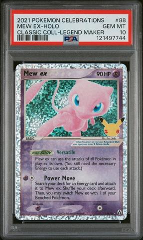 2021 Pokemon Celebrations Classic Collection 88 Mew Ex-holo PSA 10