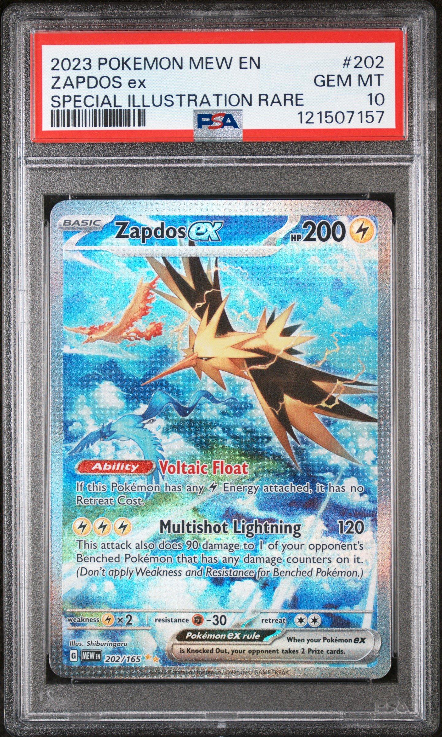 2023 Pokemon Mew En-151 202 Zapdos Ex Special Illustration Rare