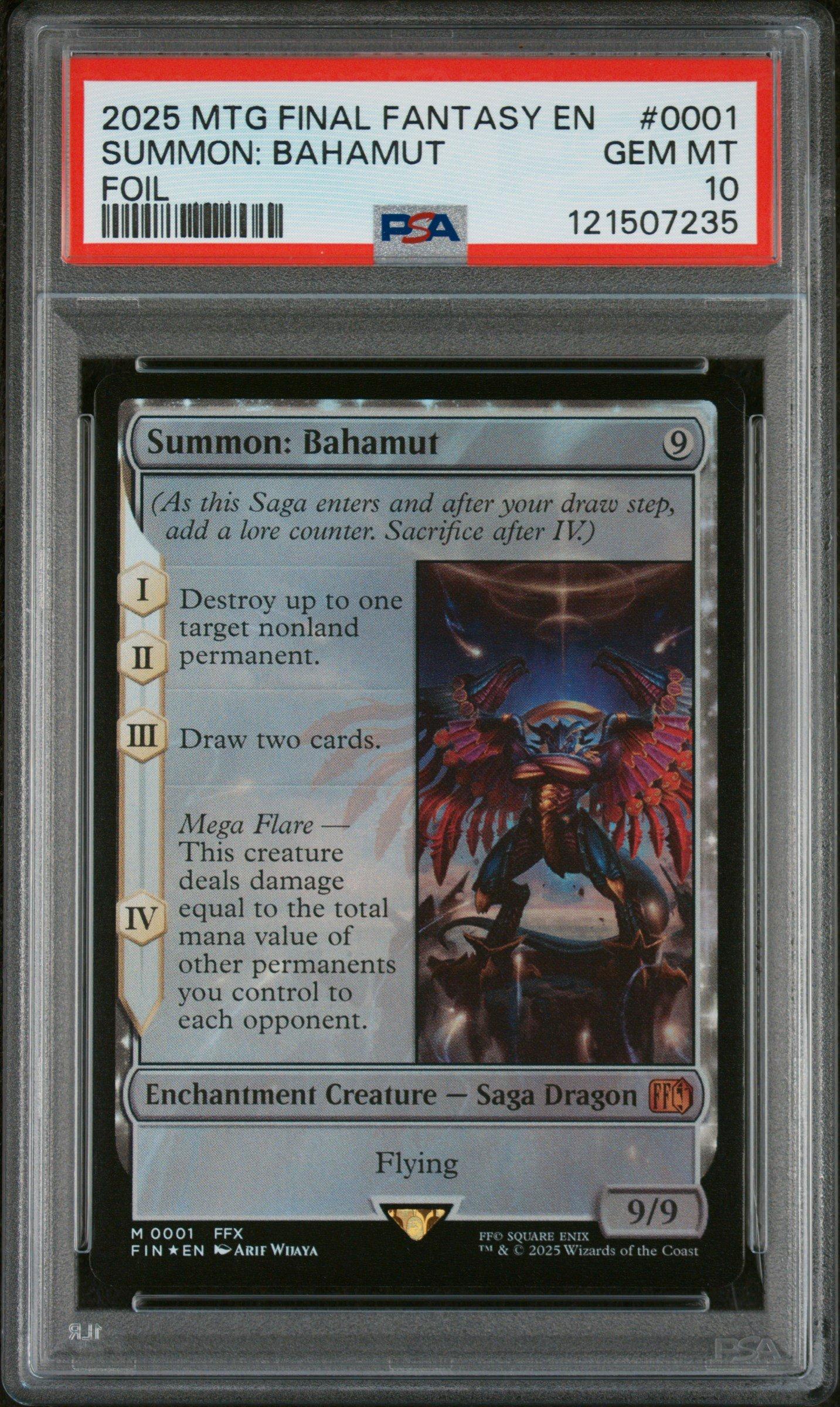 2025 Magic The Gathering Final Fantasy 0001 Summon: Bahamut Foil