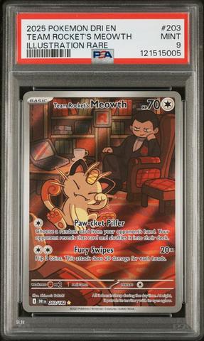 2025 Pokemon Dri En-destined Rivals 203 Team Rocket's Meowth