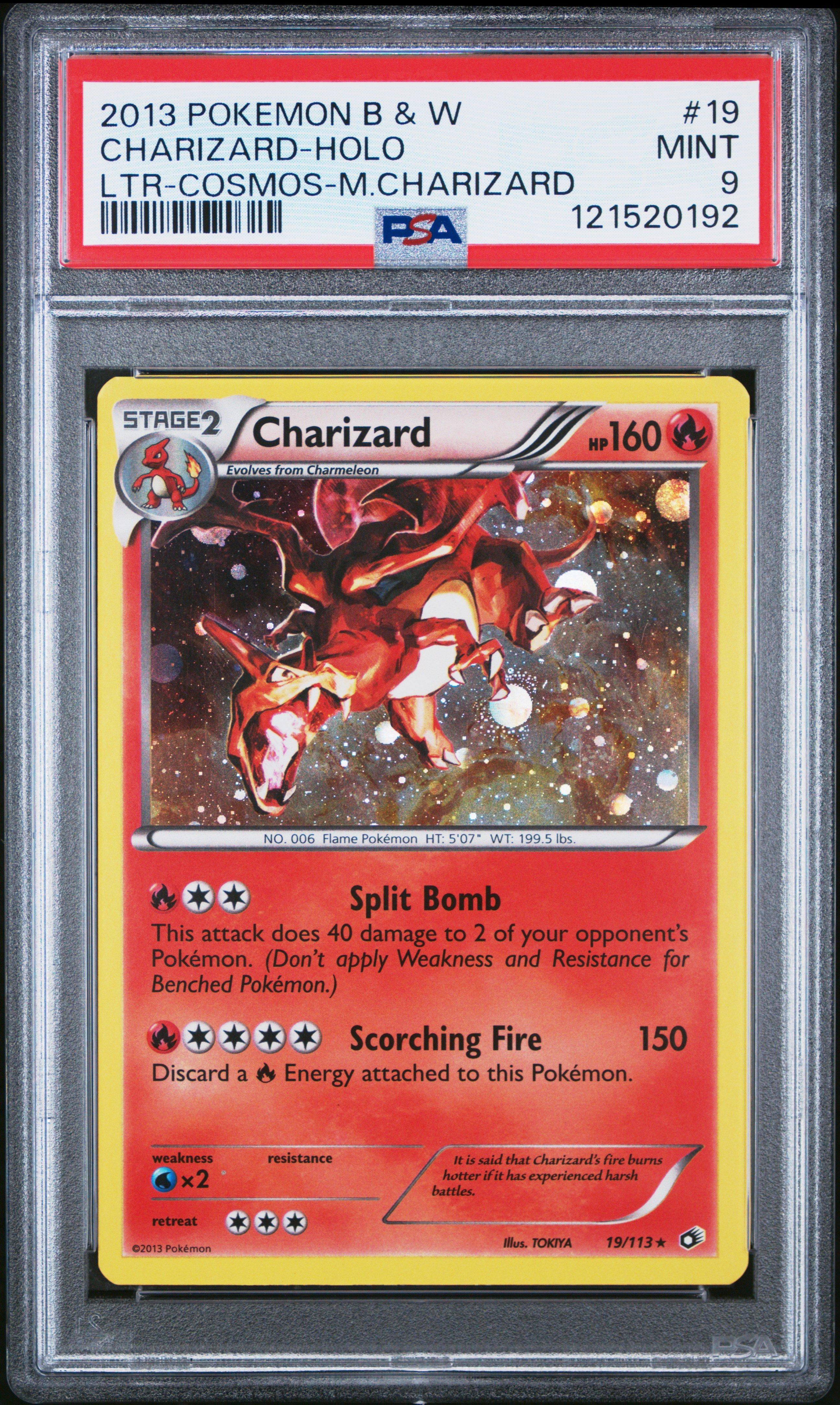 2013 Pokemon Black & White Legendary Treasures 19 Charizard-holo