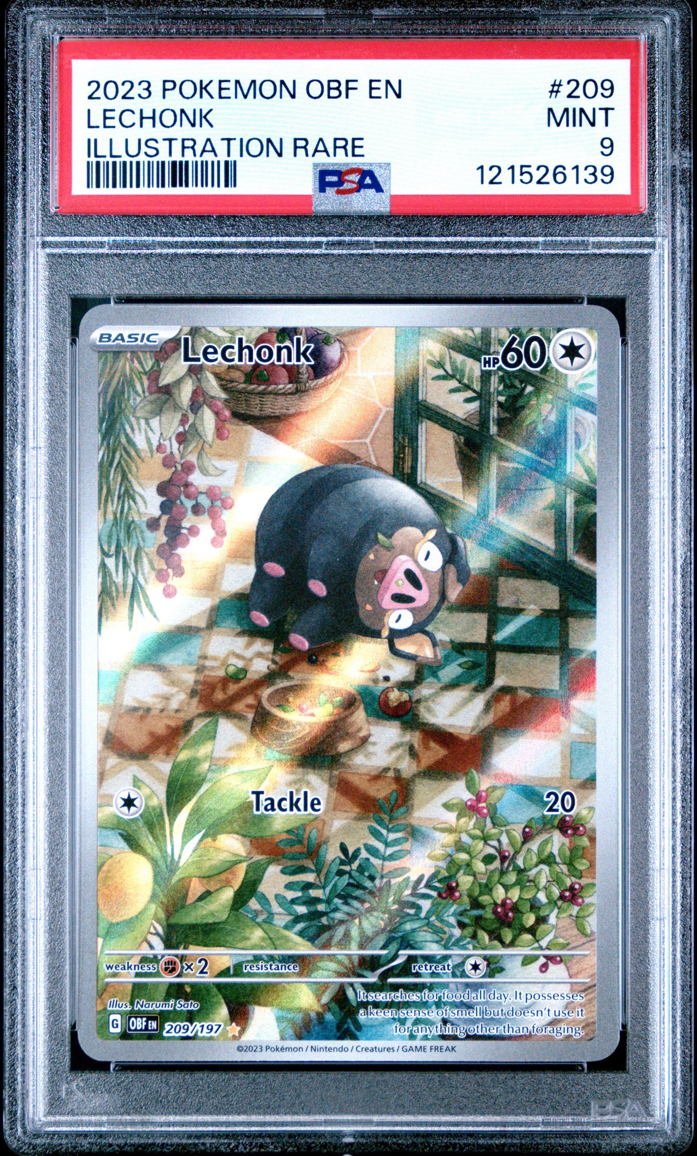 lechonk full art pokemon card Pokemon Lechonk 209/197 Obsidian Flames Extended Artwork Custom Case