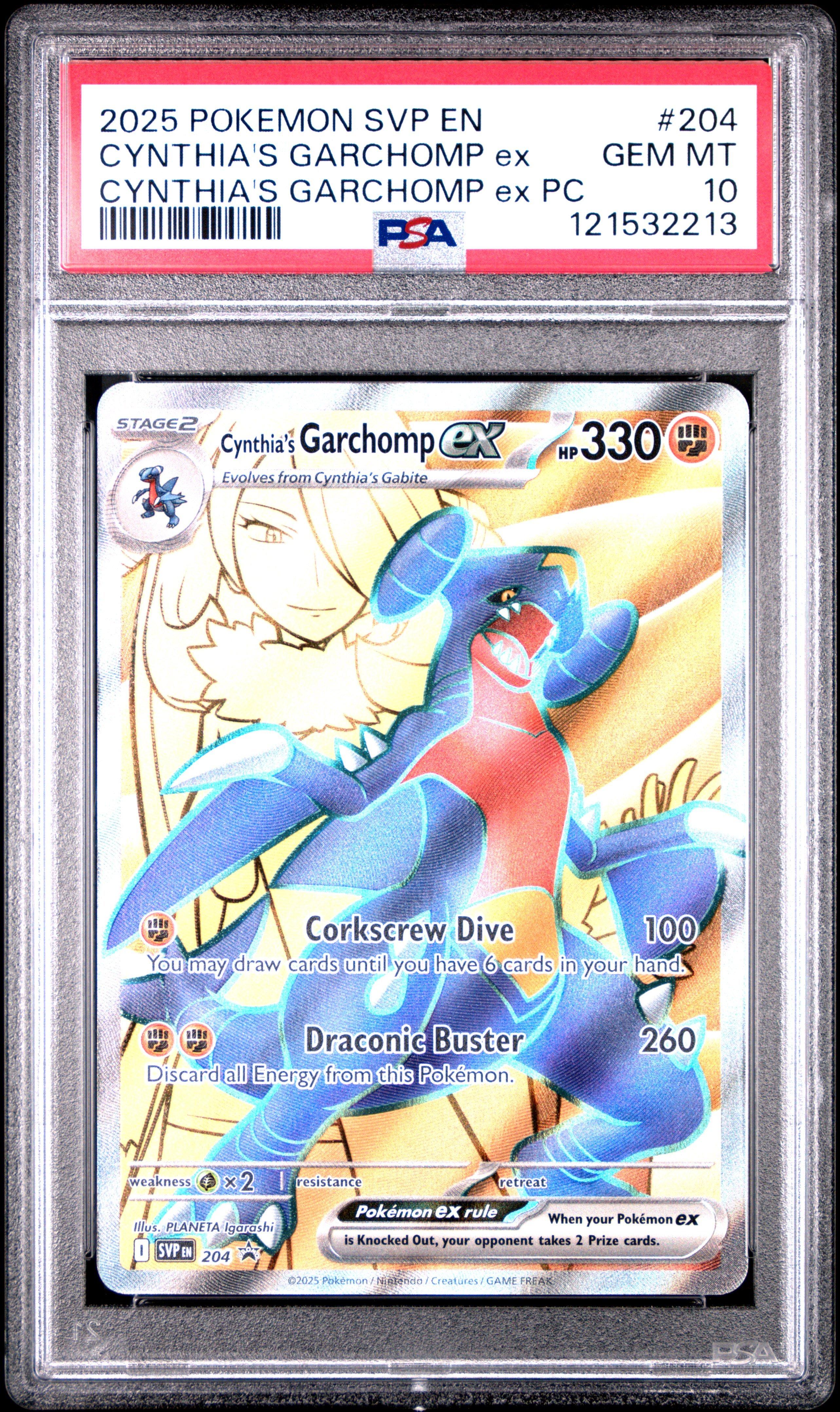 pokemon garchomp ex card Graded: JP Cynthia's CGC 10  Double Infinity Gaming Celebrate the incredible history of the TCG hobby by adding this M Garchomp EX 2016 Pokemon XY Promos Promo #XY168 PSA Authenticated 7 Card to your vault Cynthia's Garchomp ex (Ultra Rare