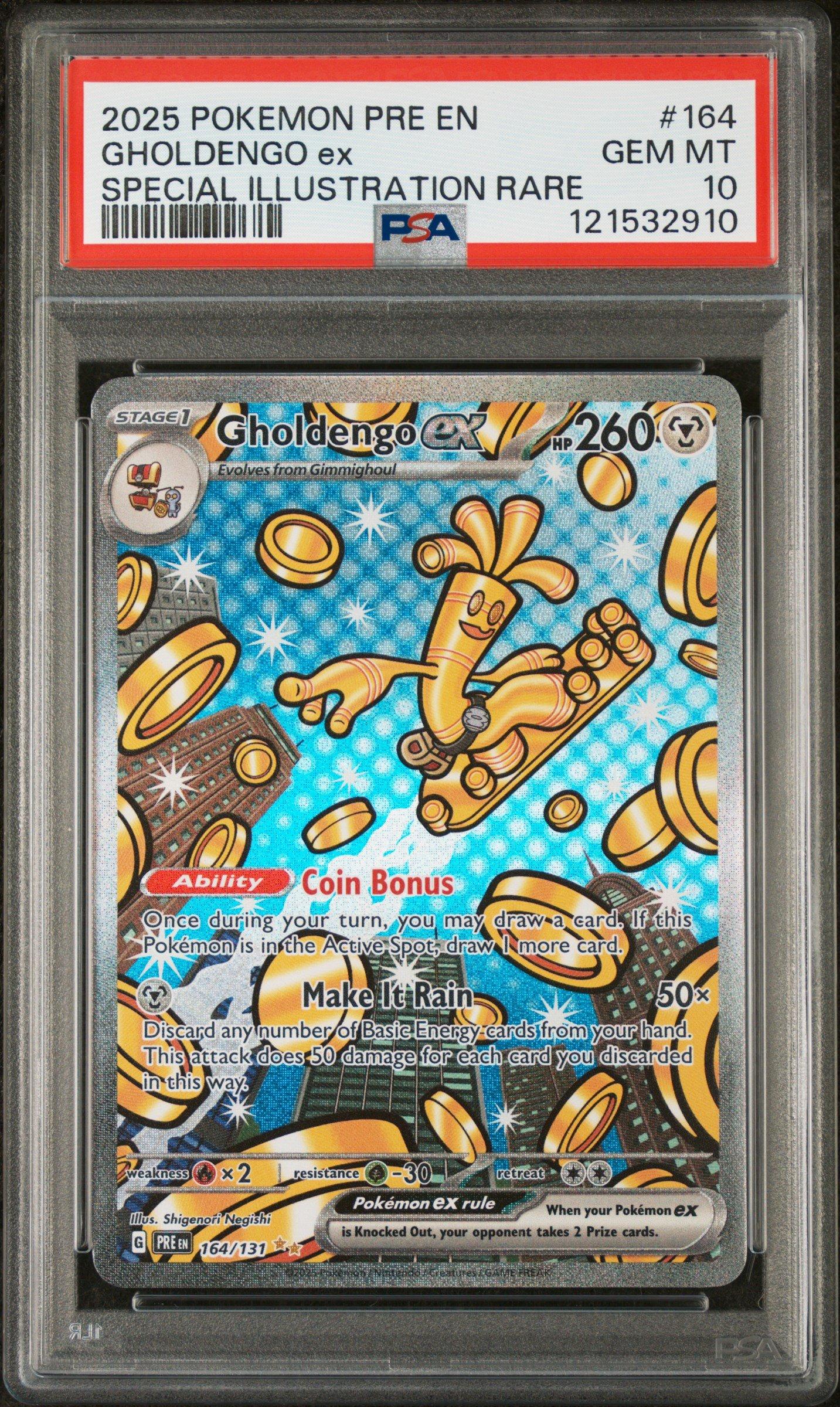 2025 Pokemon Pre En-prismatic Evolutions 164 Gholdengo Ex Special
