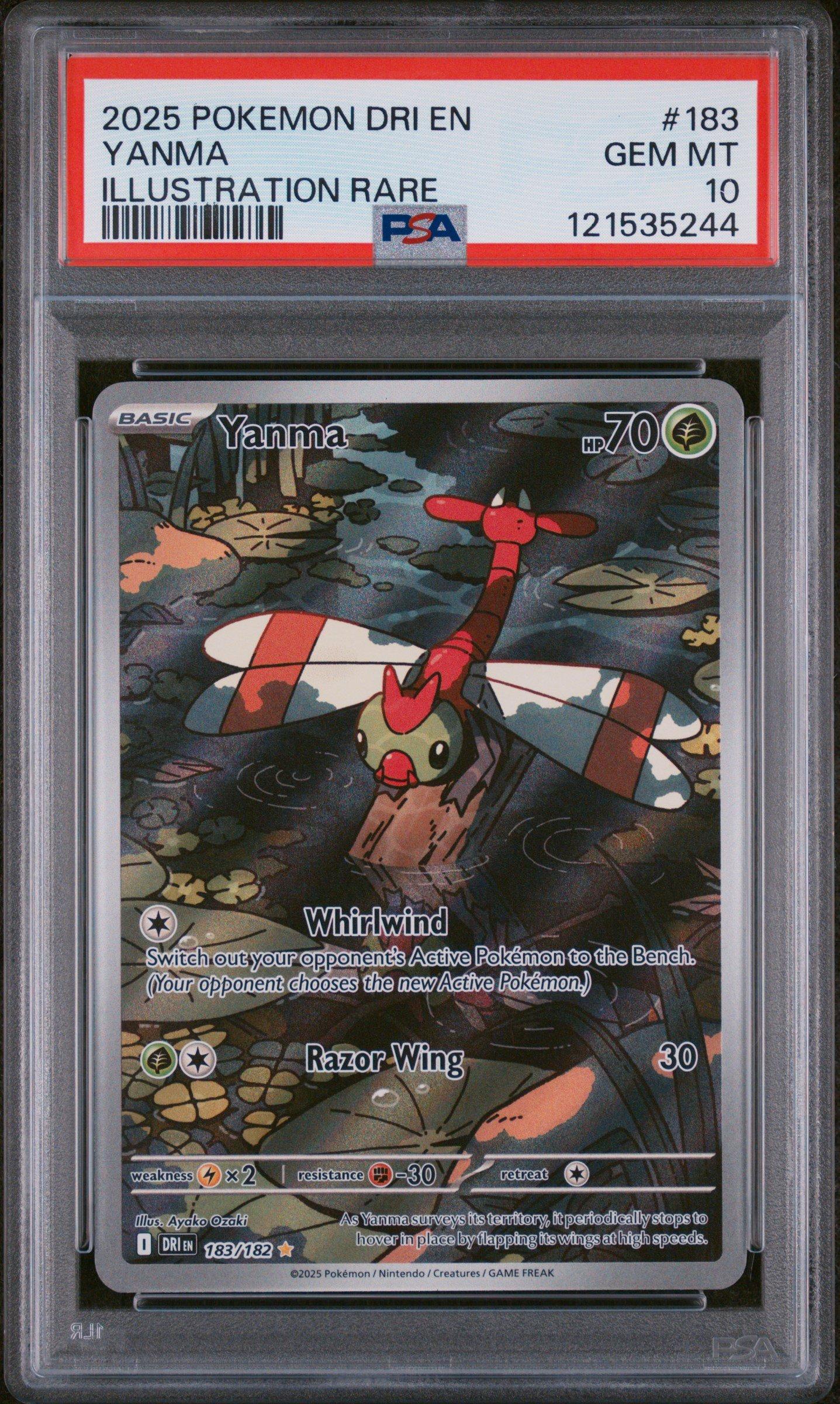 2025 Pokemon Dri En-destined Rivals 183 Yanma Illustration Rare