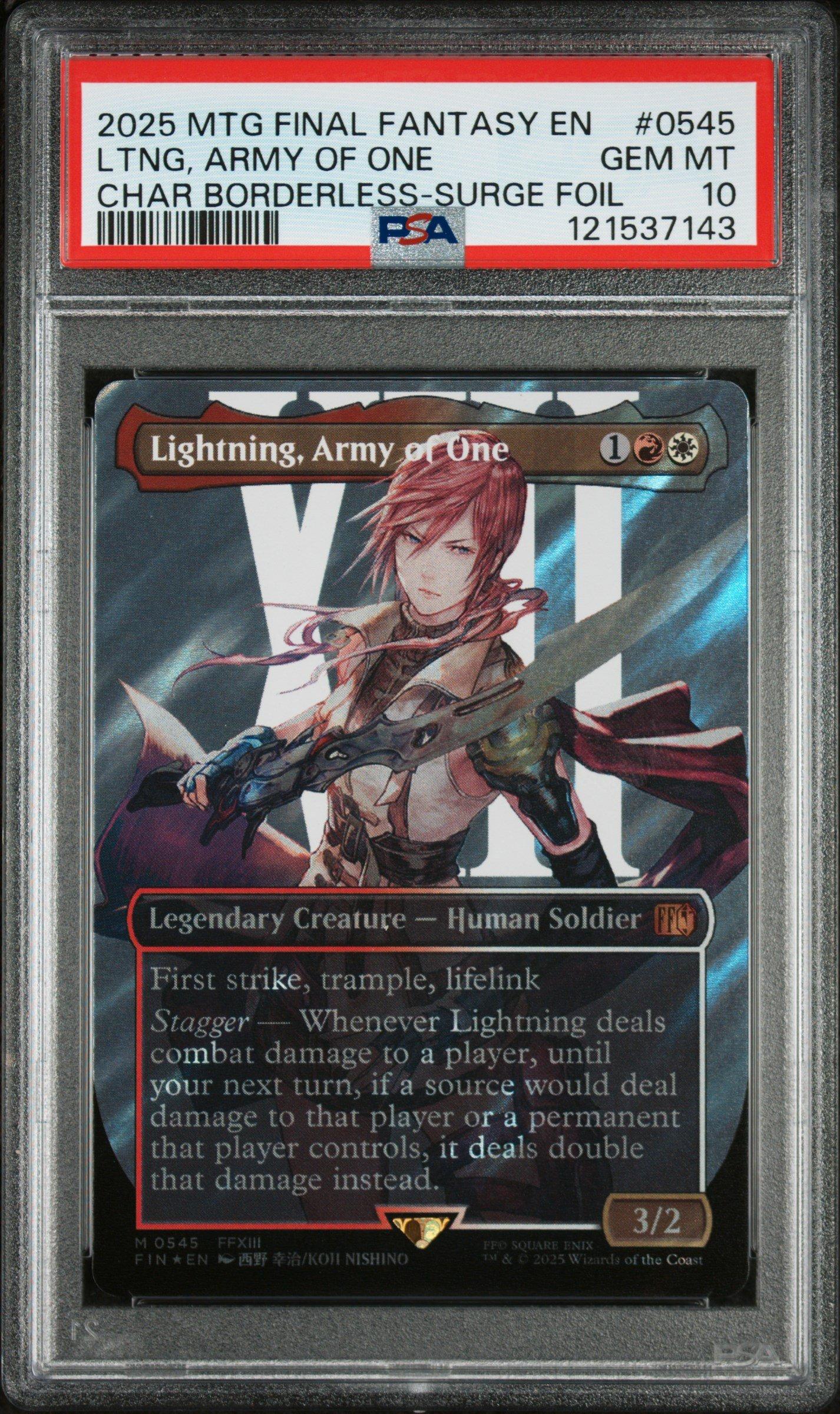 2025 Magic The Gathering Final Fantasy 0545 Lightning, Army Of One