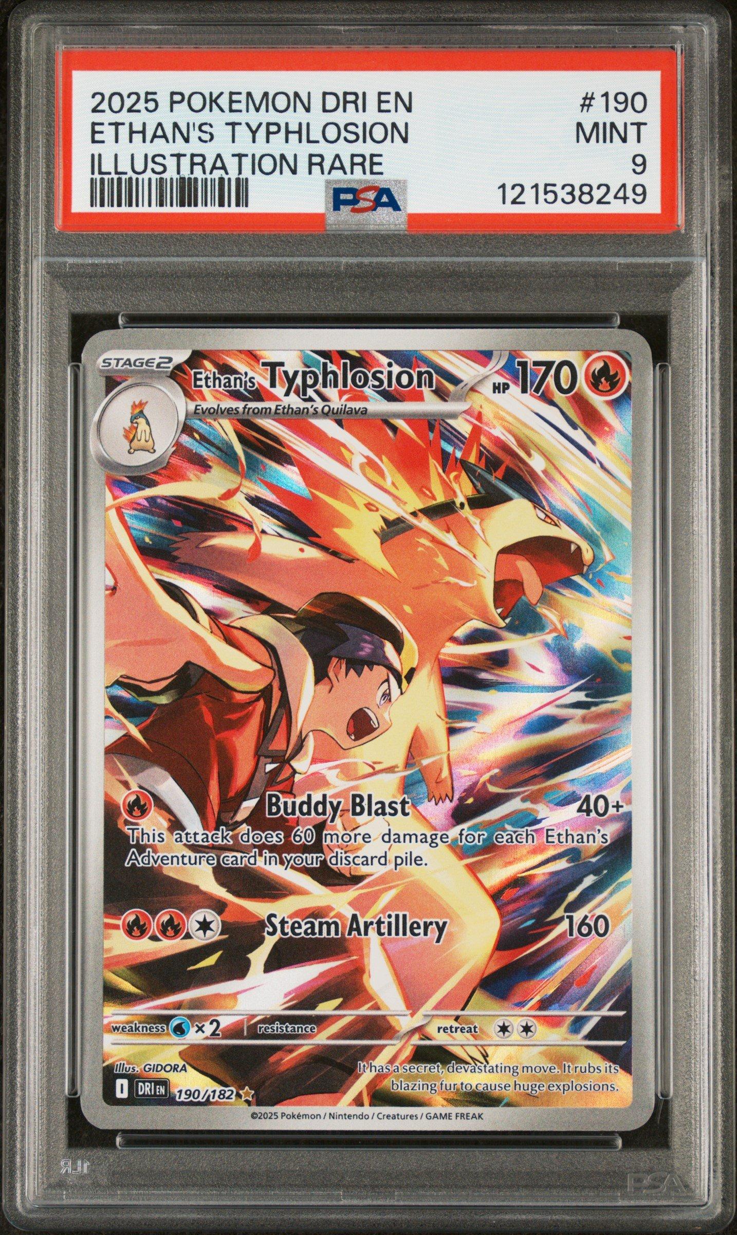 2025 Pokemon Dri En-destined Rivals 190 Ethan's Typhlosion
