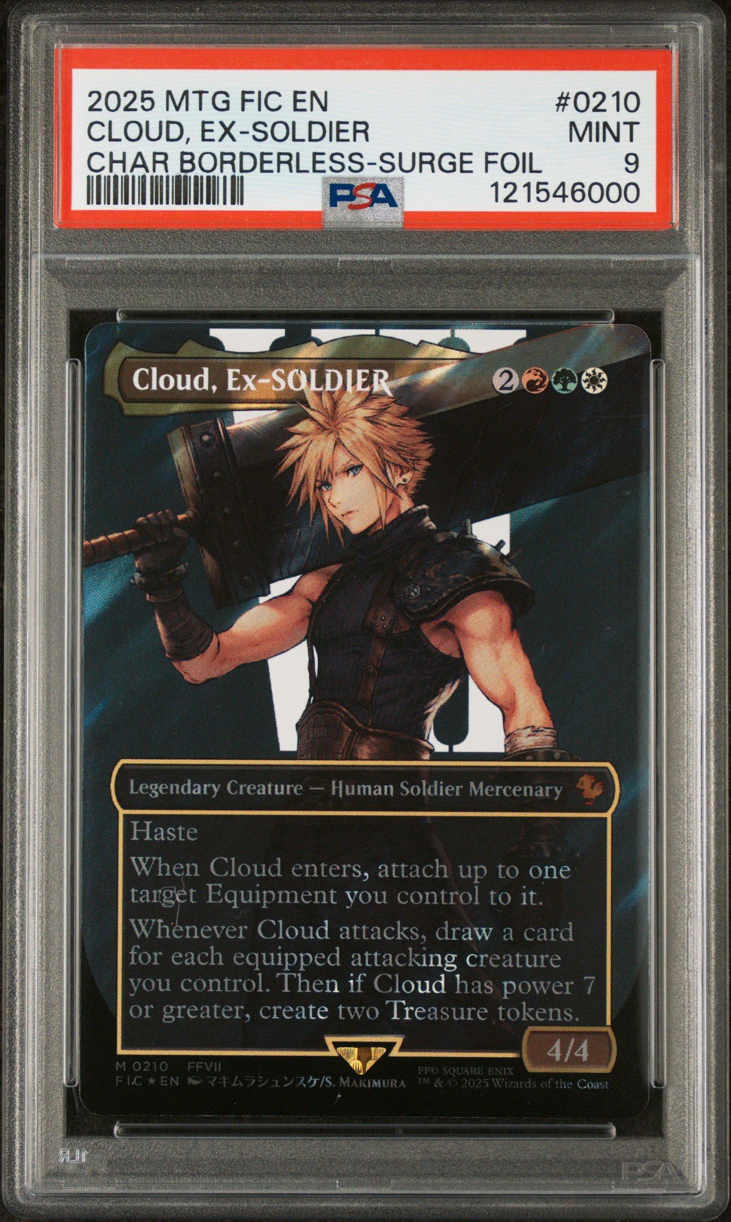 2025 Magic The Gathering Final Fantasy Commander 0210 Cloud, Ex