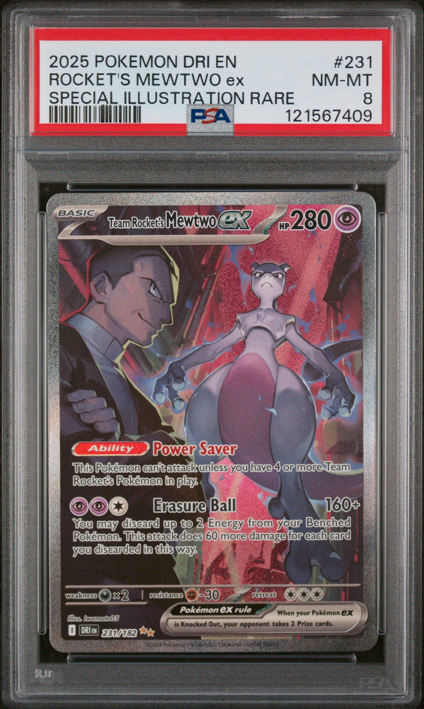 2025 Pokemon Dri En-destined Rivals 231 Team Rocket's Mewtwo Ex