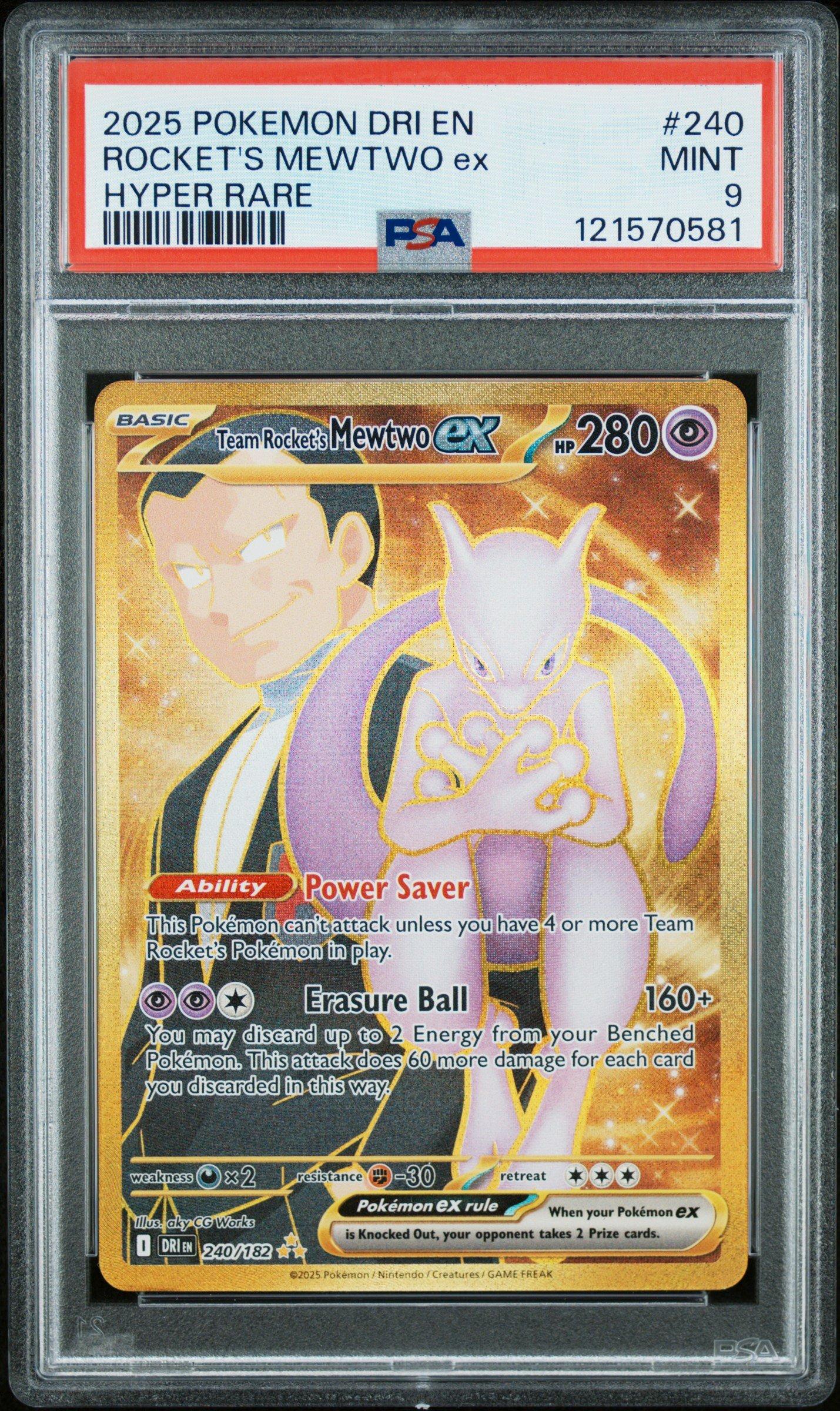2025 Pokemon Dri En-destined Rivals 240 Team Rocket's Mewtwo Ex
