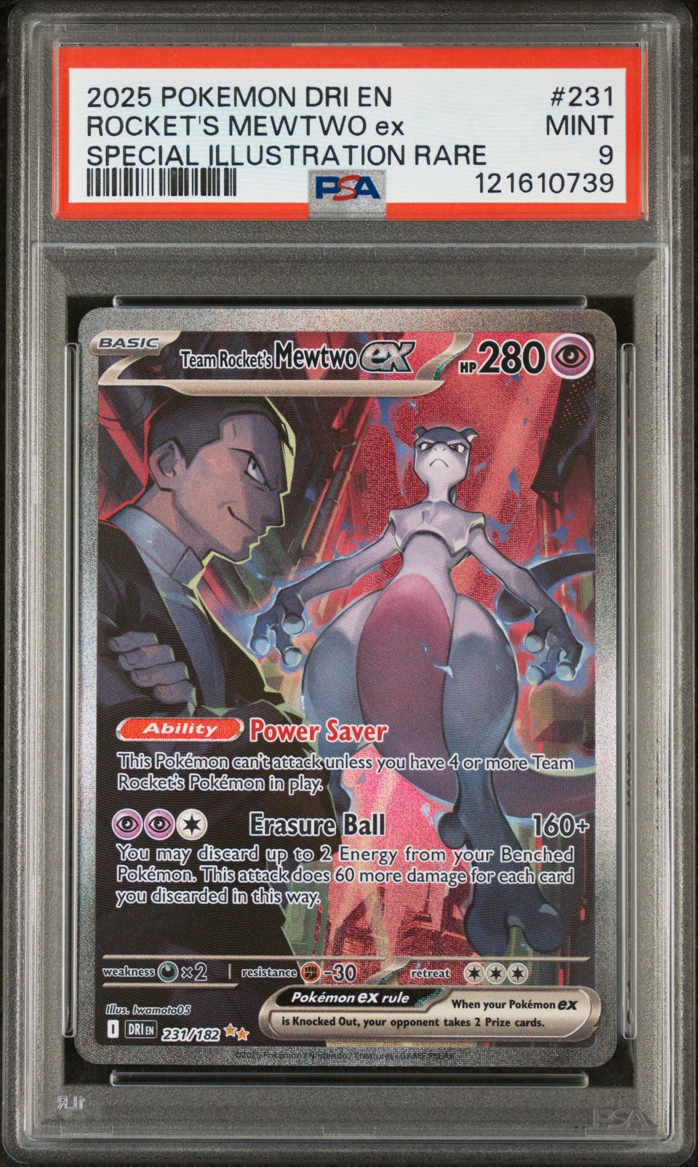2025 Pokemon Dri En-destined Rivals 231 Team Rocket's Mewtwo Ex