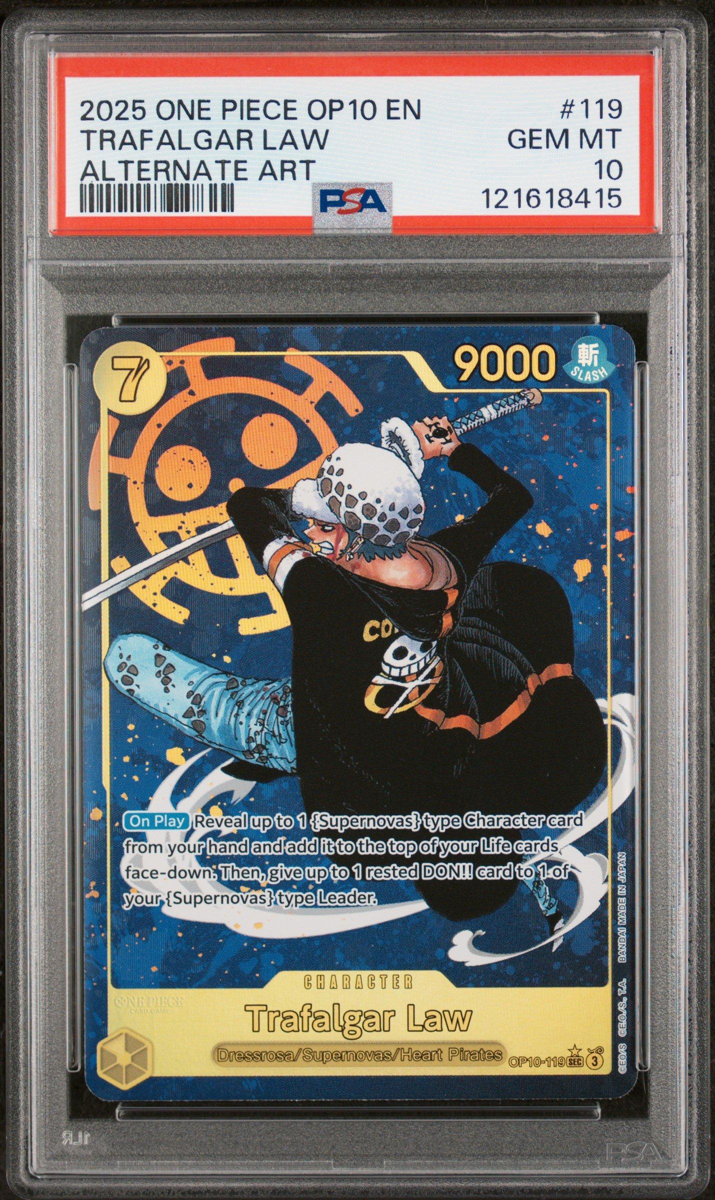 2025 One Piece Op10-royal Blood 119 Trafalgar Law Alternate Art