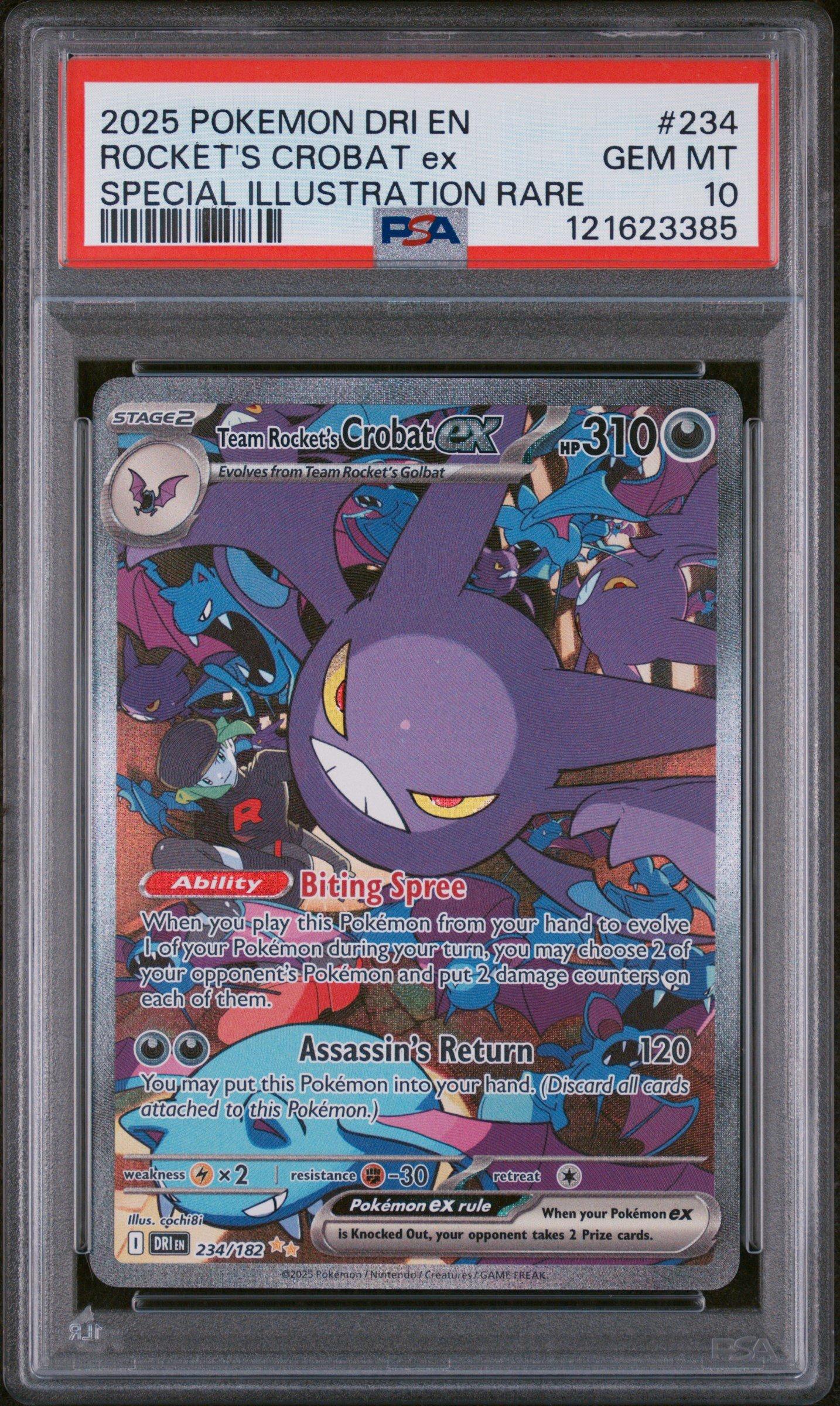 2025 Pokemon Dri En-destined Rivals 234 Team Rocket's Crobat Ex