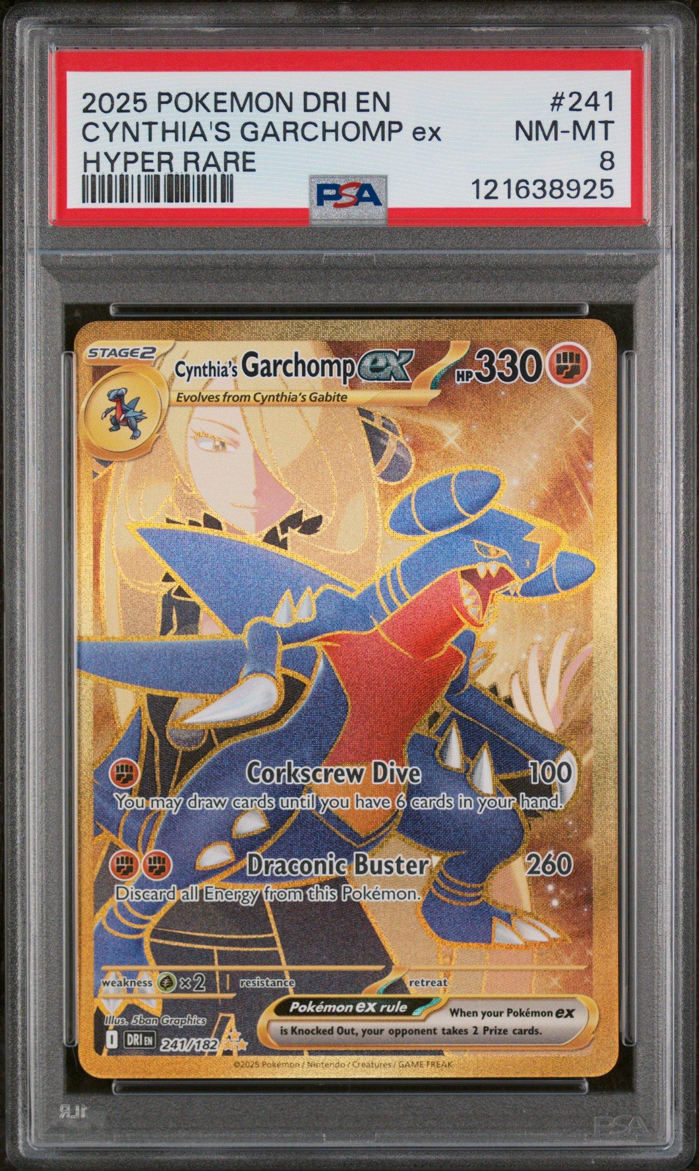 2025 Pokemon Dri En-destined Rivals 241 Cynthia's Garchomp Ex