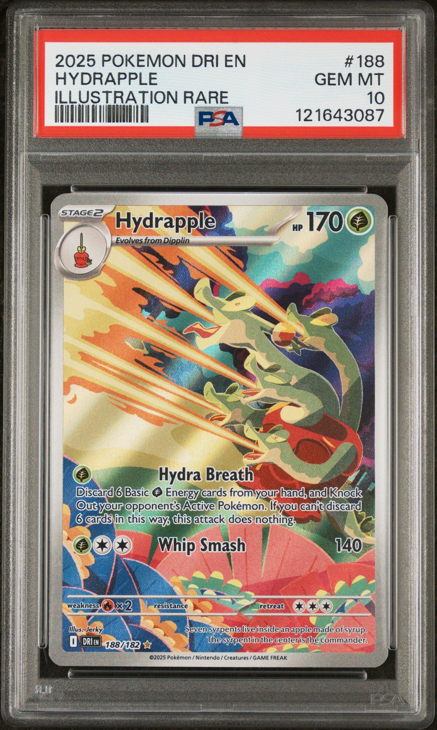 ラプラス　カメール　ギャラドス　ヒトデマン　psa10 2025 Pokemon Dri En-destined Rivals 188 Hydrapple Illustration