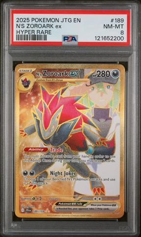 2025 Pokemon Jtg En-journey Together 189 N's Zoroark Ex Hyper Rare