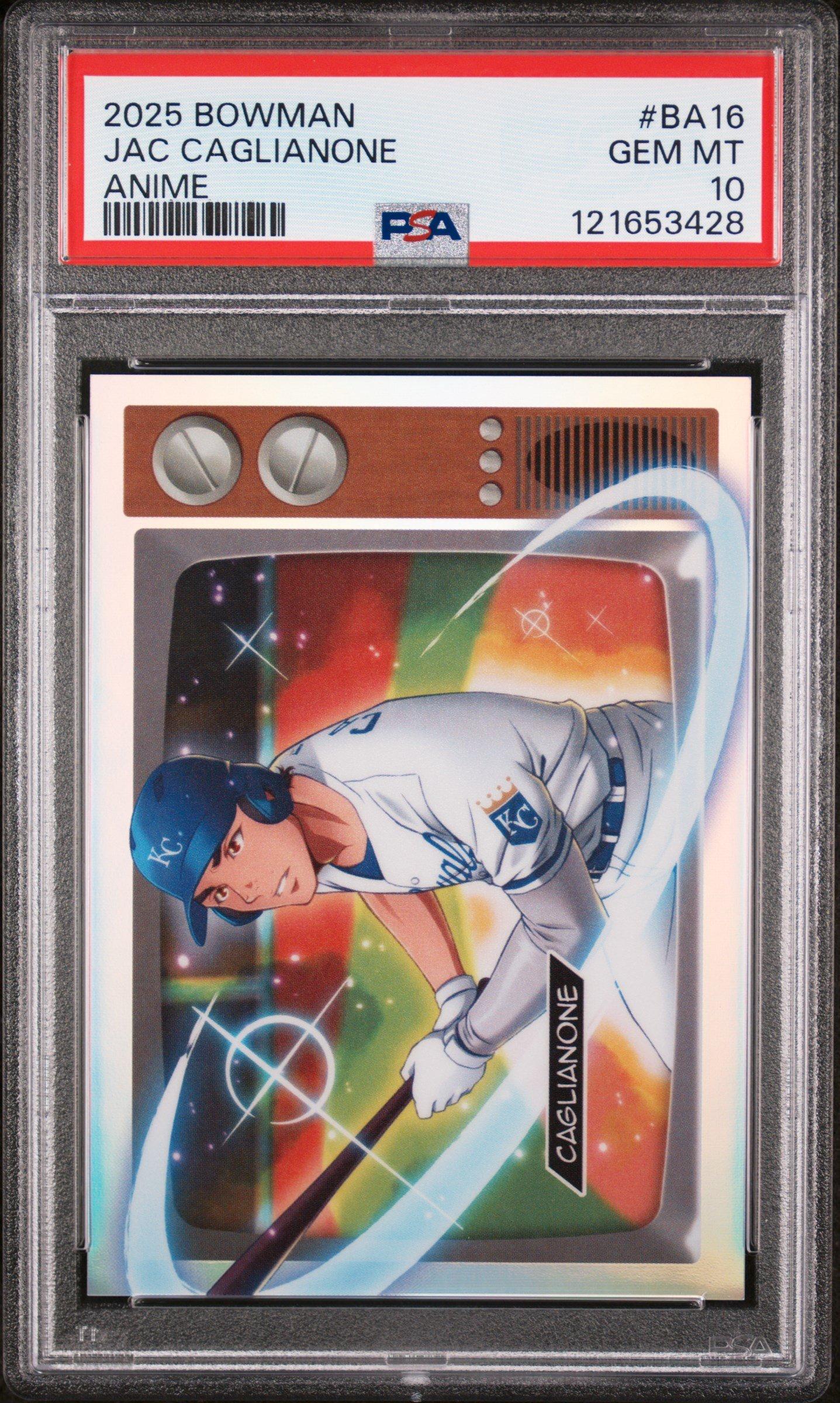 2025 Bowman Anime Ba16 Jac Caglianone PSA 10