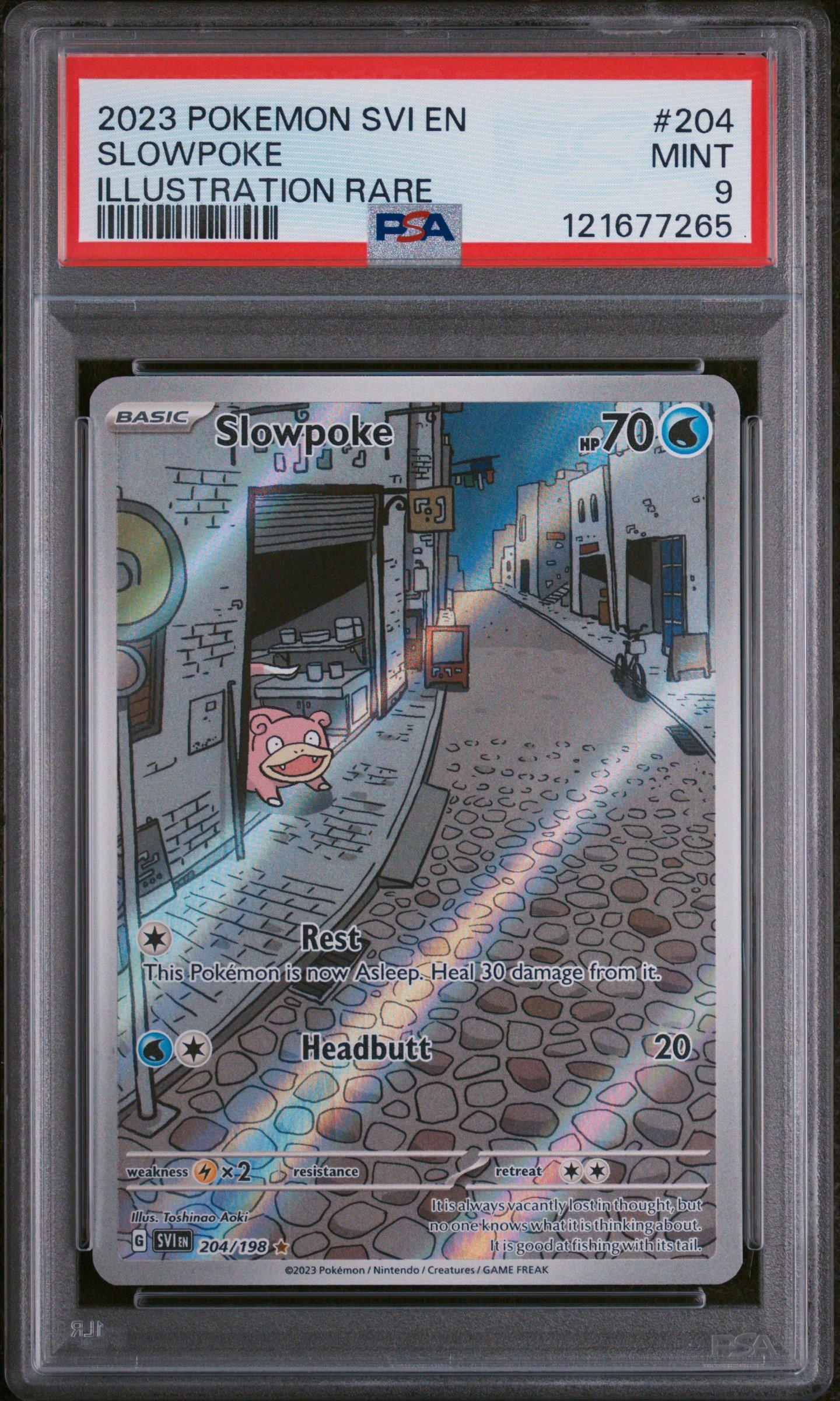 slowpoke pokemon card Slowpoke - Reverse Holo S-Chinese Exclusive CS5bC Pokemon PSA 9 -  Simplified Chinese
