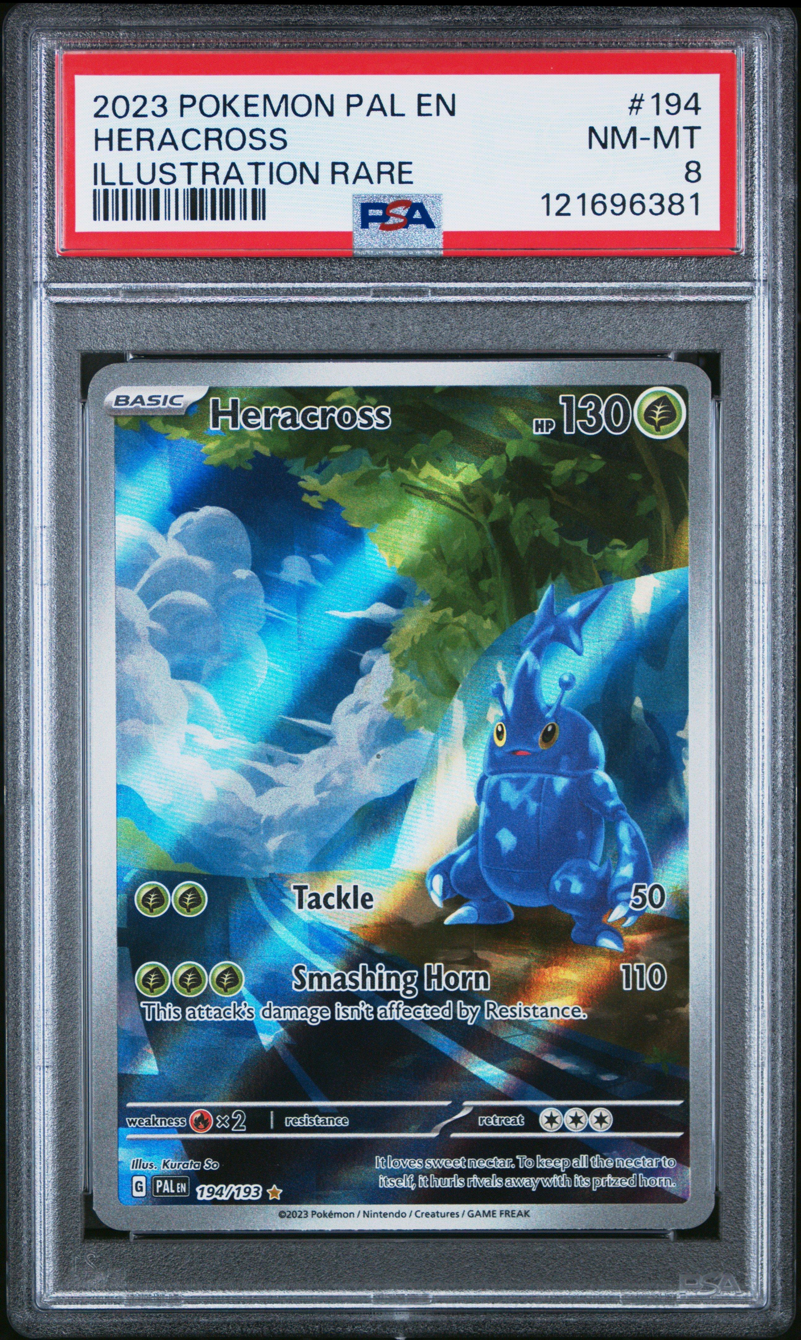 basic heracross pokemon card value search your deck for up to 2 Grass Energy cards and attach them to Heracross 2023 Pokemon Pal En-paldea Evolved