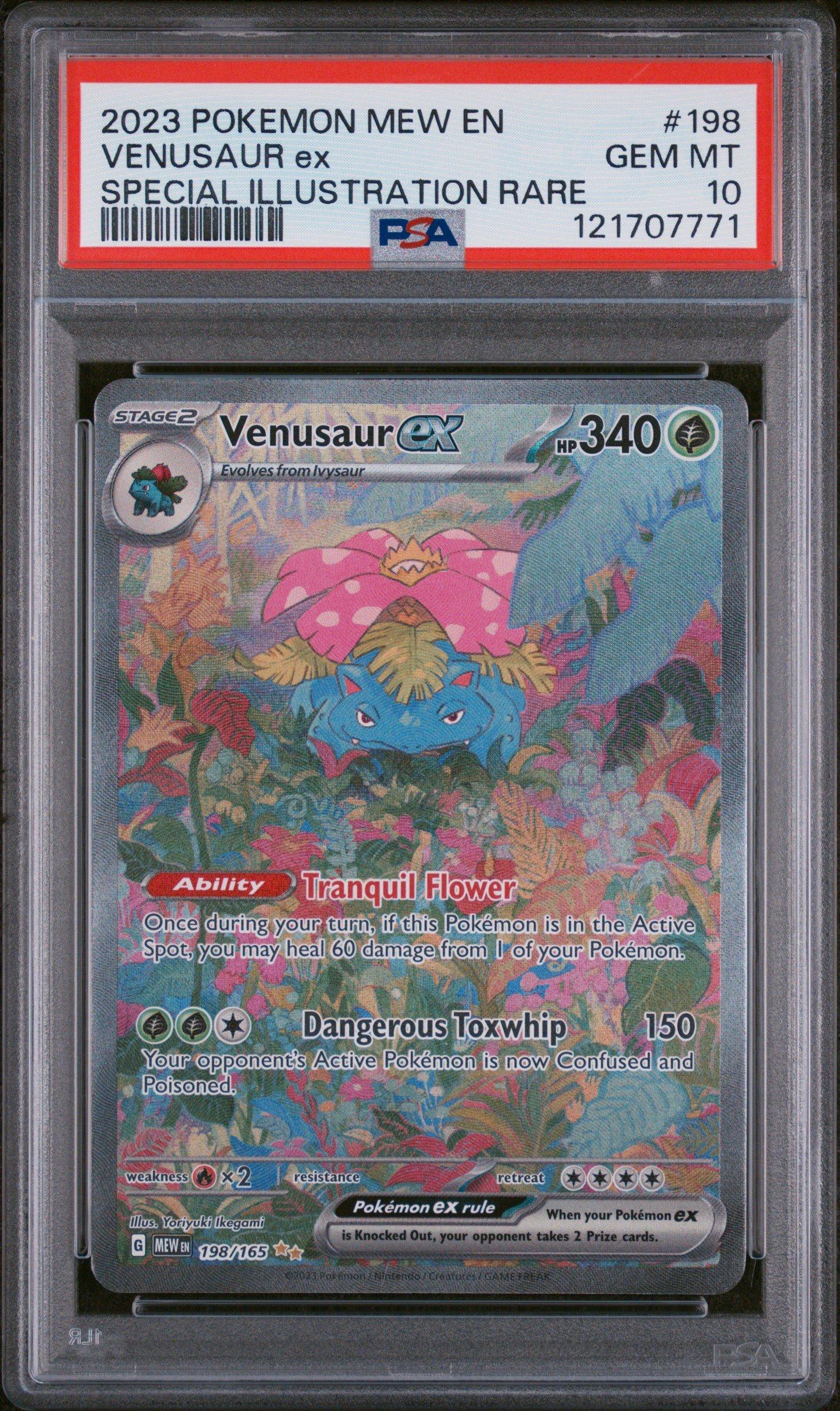 2023 Pokemon Mew En-151 198 Venusaur Ex Special Illustration Rare