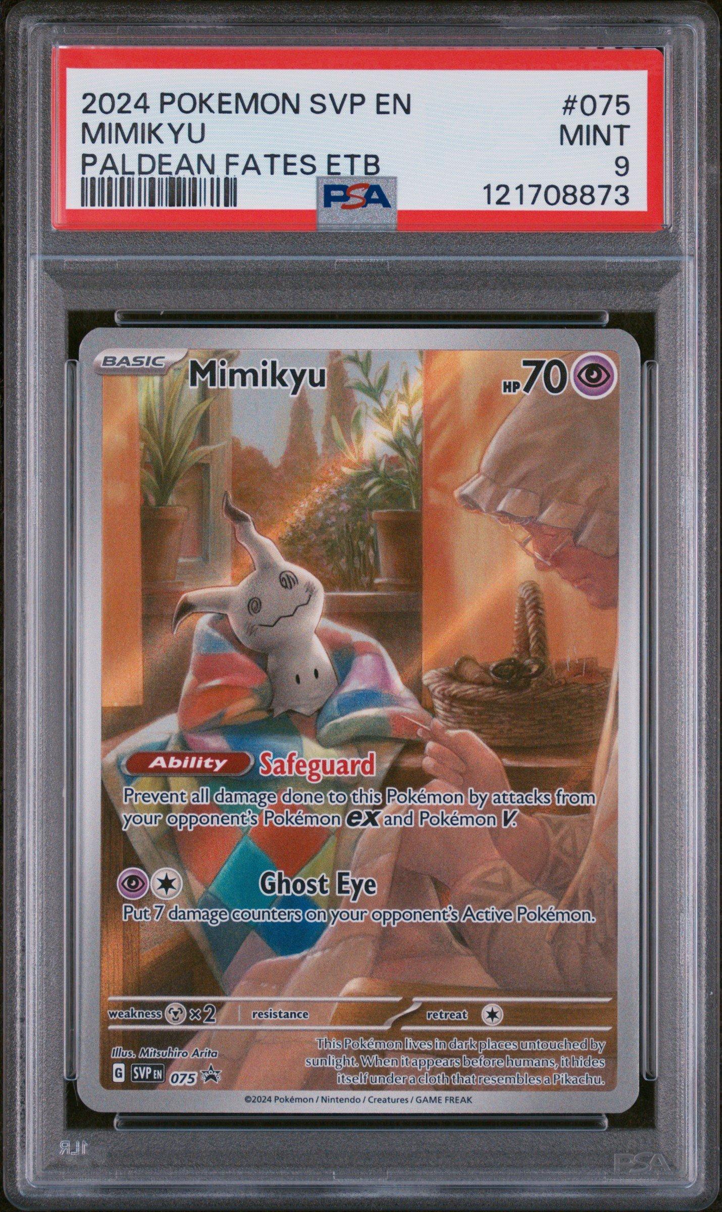 2024 Pokemon Svp En-sv Black Star Promo 075 Mimikyu Paldean Fates