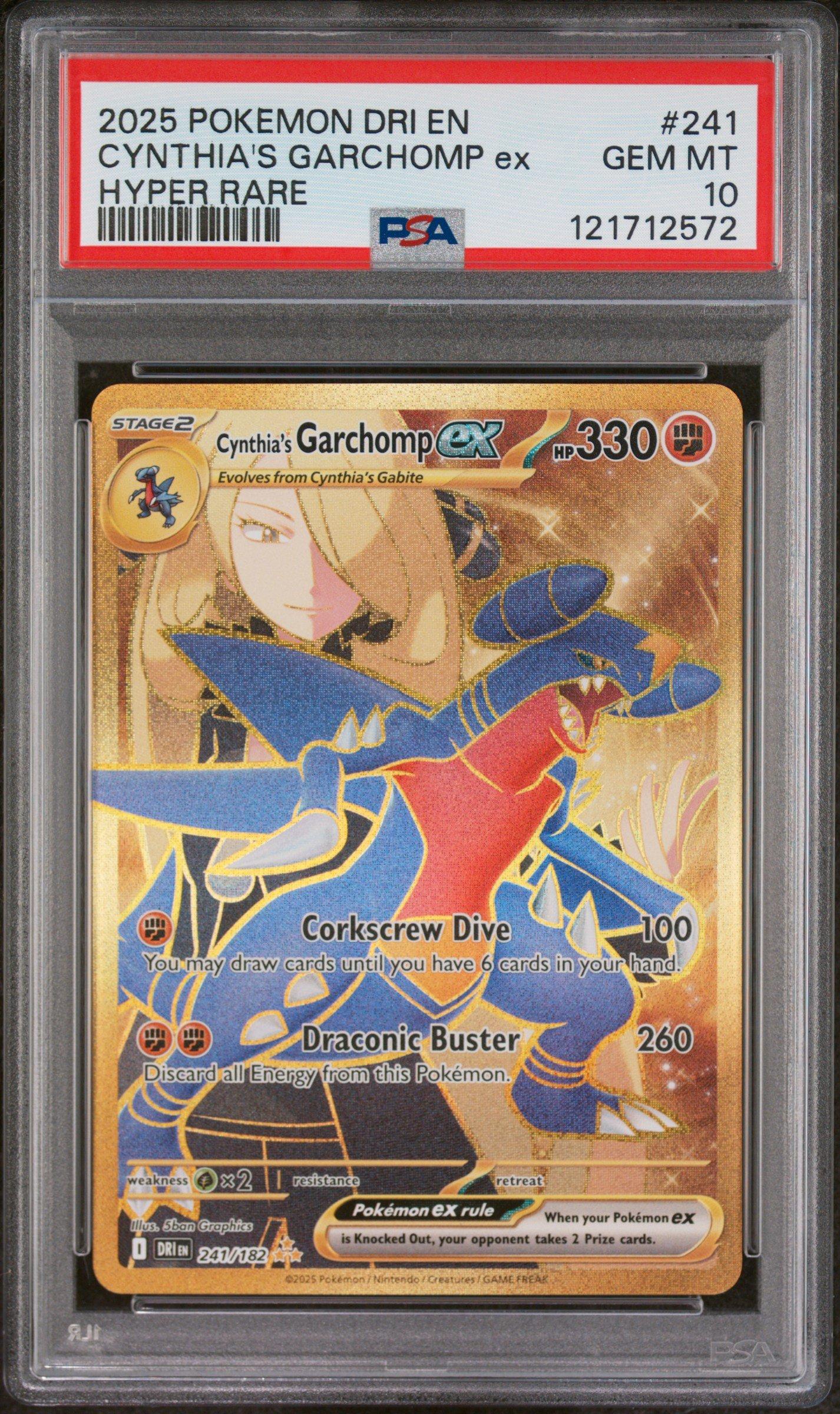 2025 Pokemon Dri En-destined Rivals 241 Cynthia's Garchomp Ex