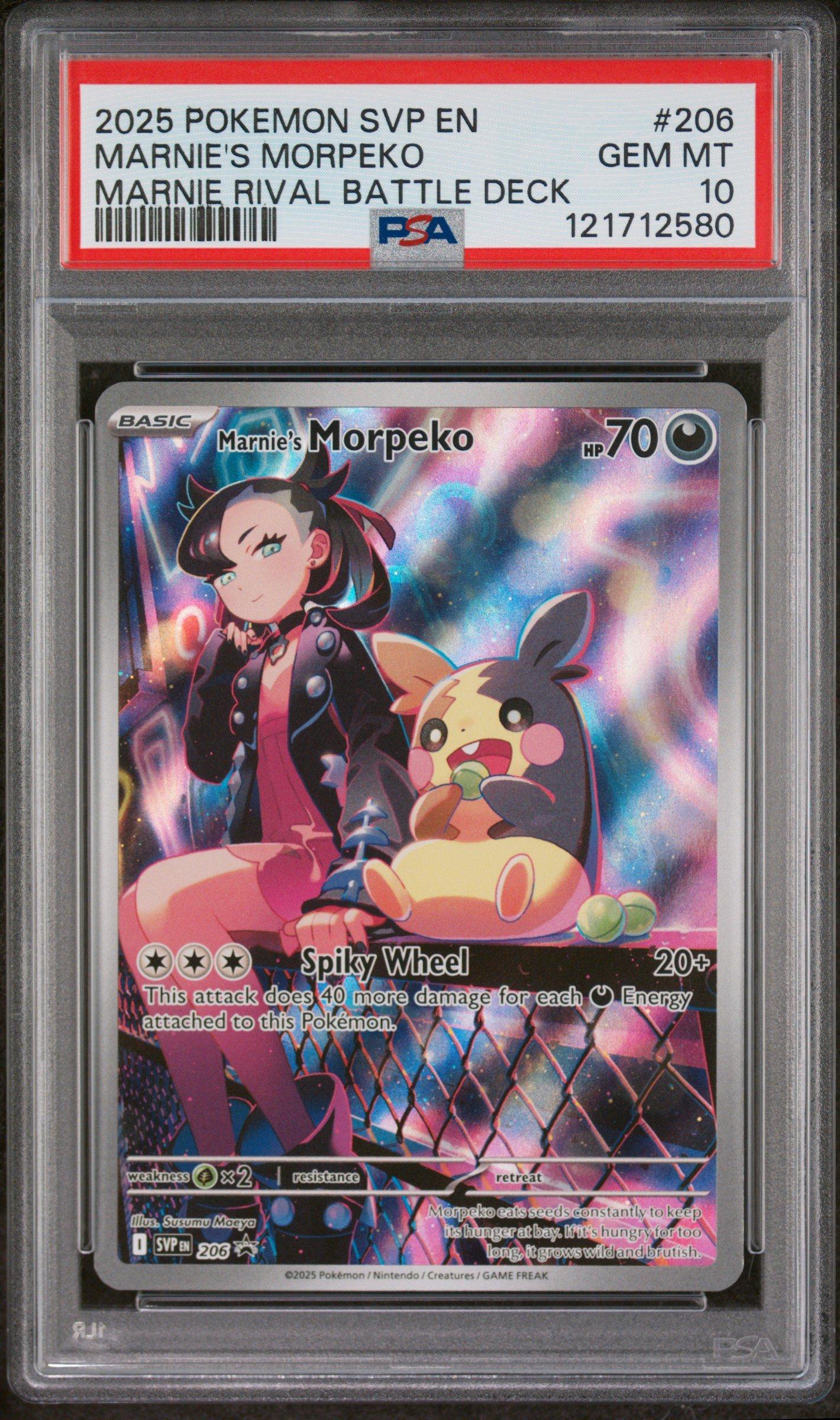 2025 Pokemon Svp En-sv Black Star Promo 206 Marnie's Morpeko
