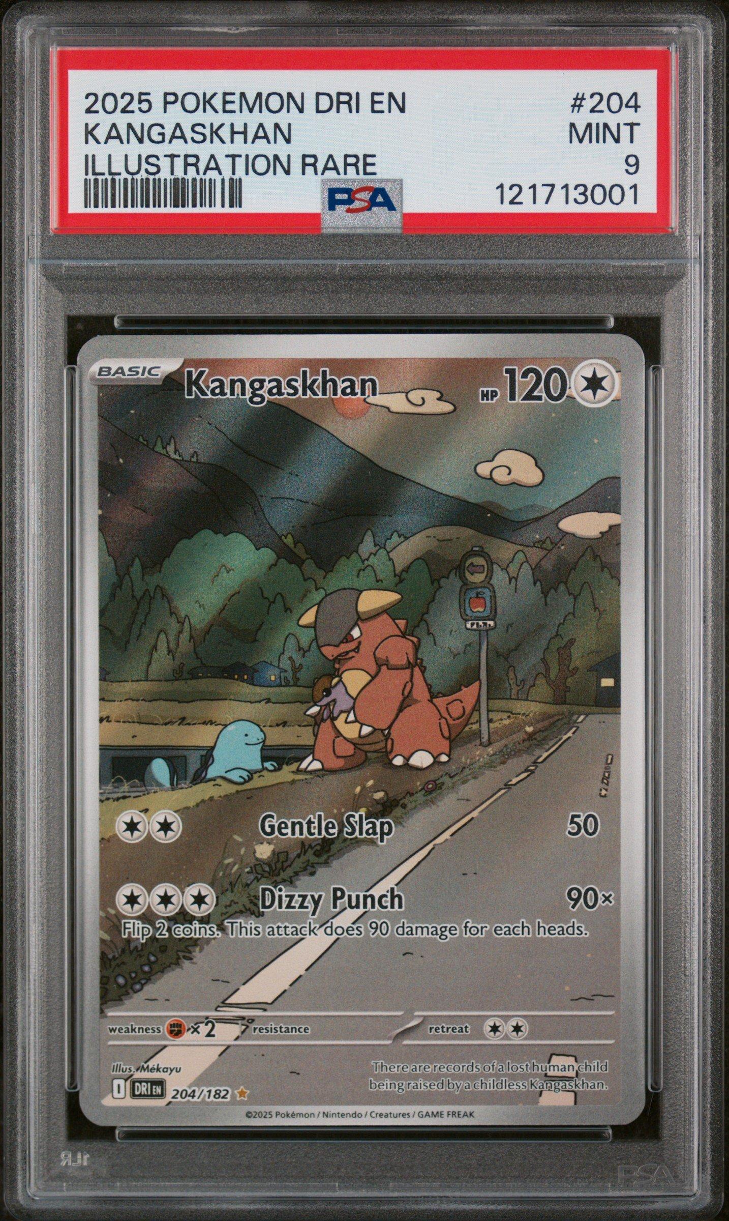 2025 Pokemon Dri En-destined Rivals 204 Kangaskhan Illustration