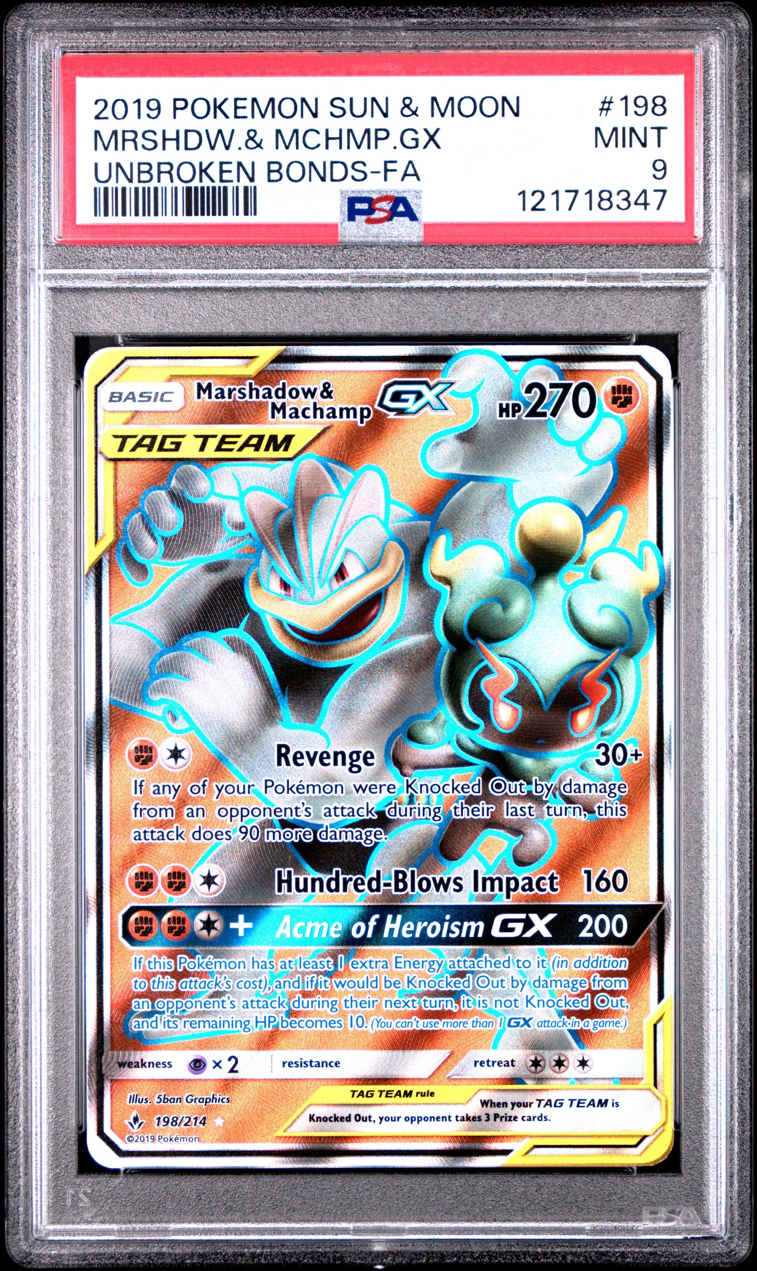2019 Pokemon Sun & Moon Unbroken Bonds 198 Full Art/marshadow
