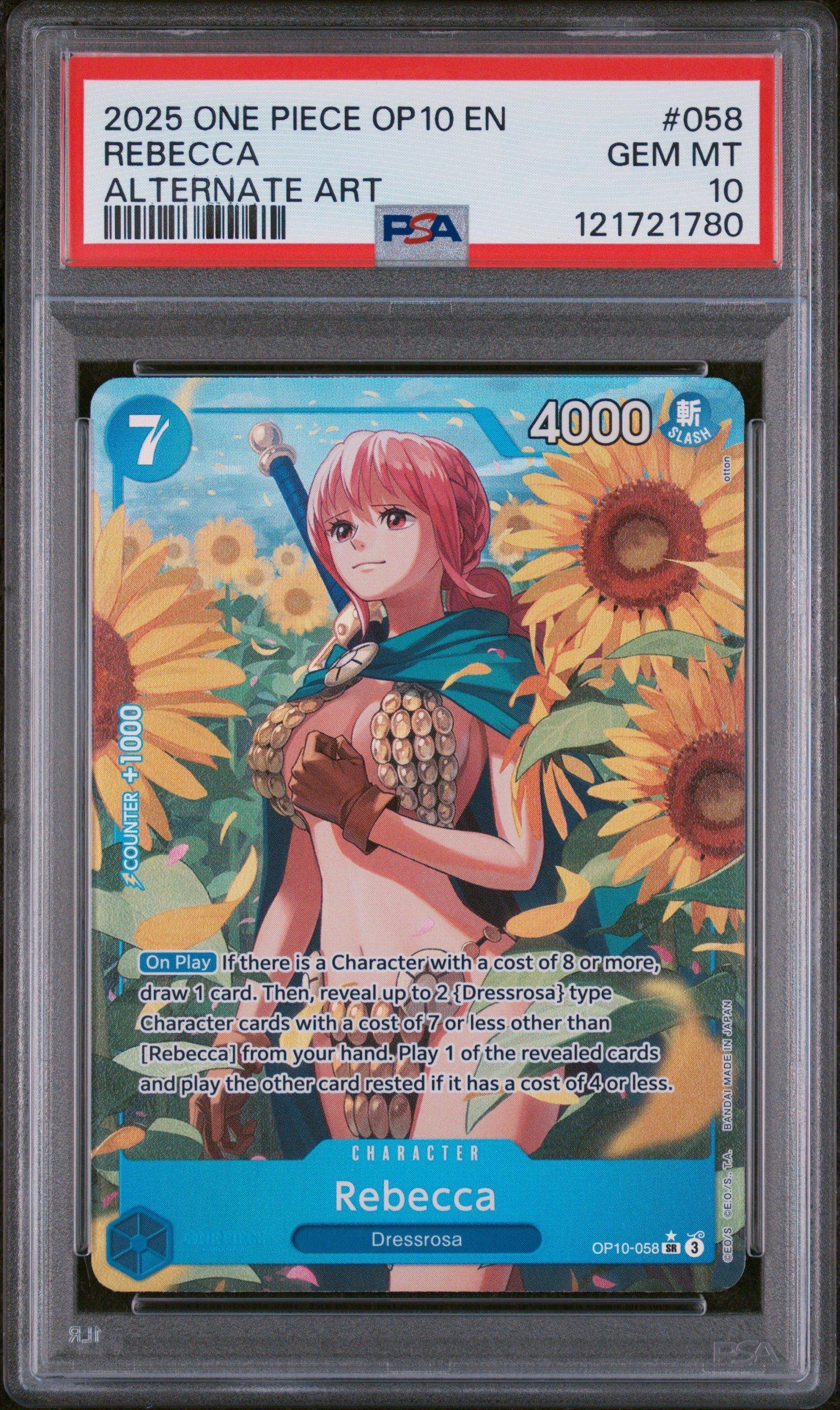 2025 One Piece Op10-royal Blood 058 Rebecca Alternate Art