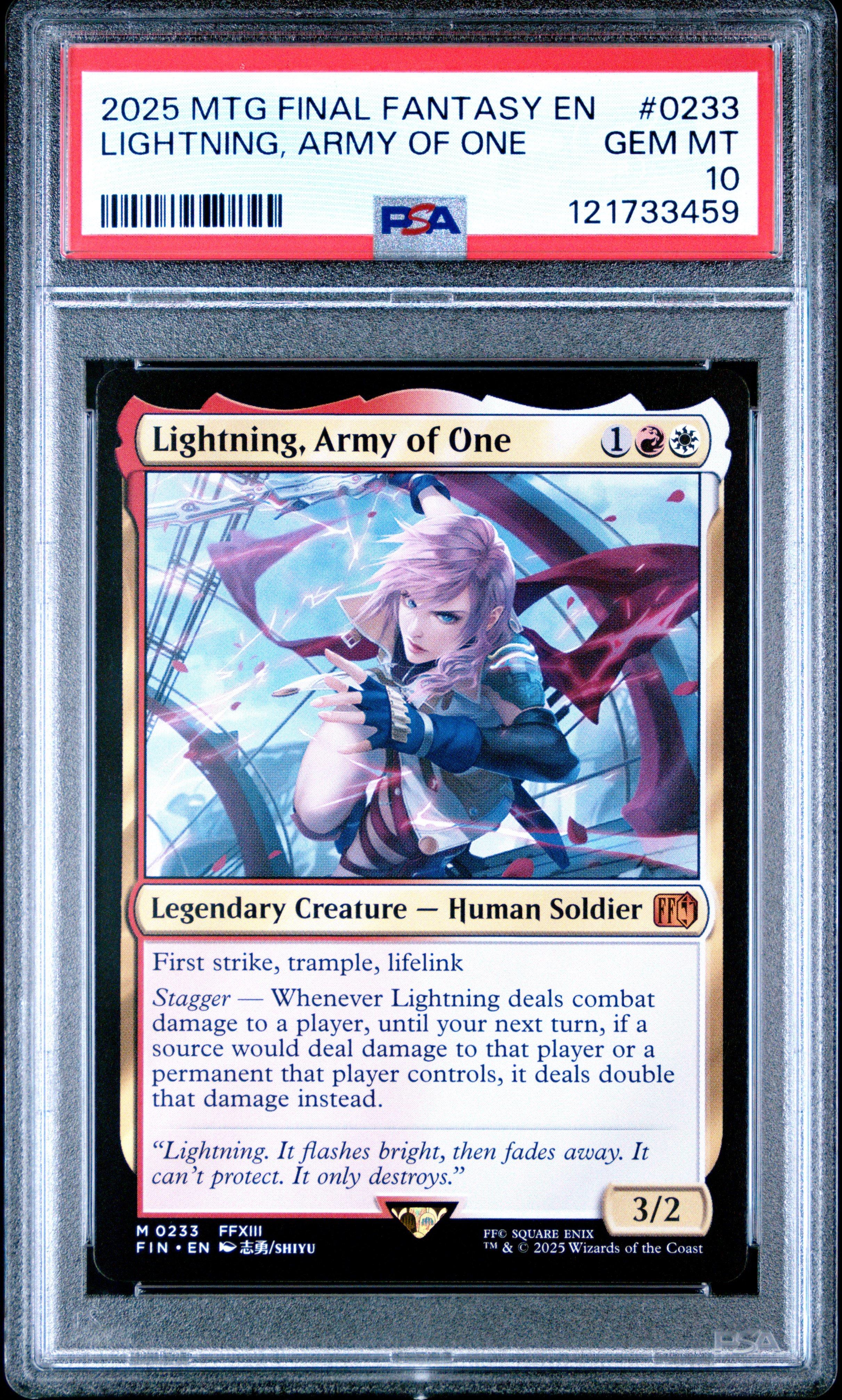 2025 Magic The Gathering Final Fantasy 0233 Lightning, Army Of One