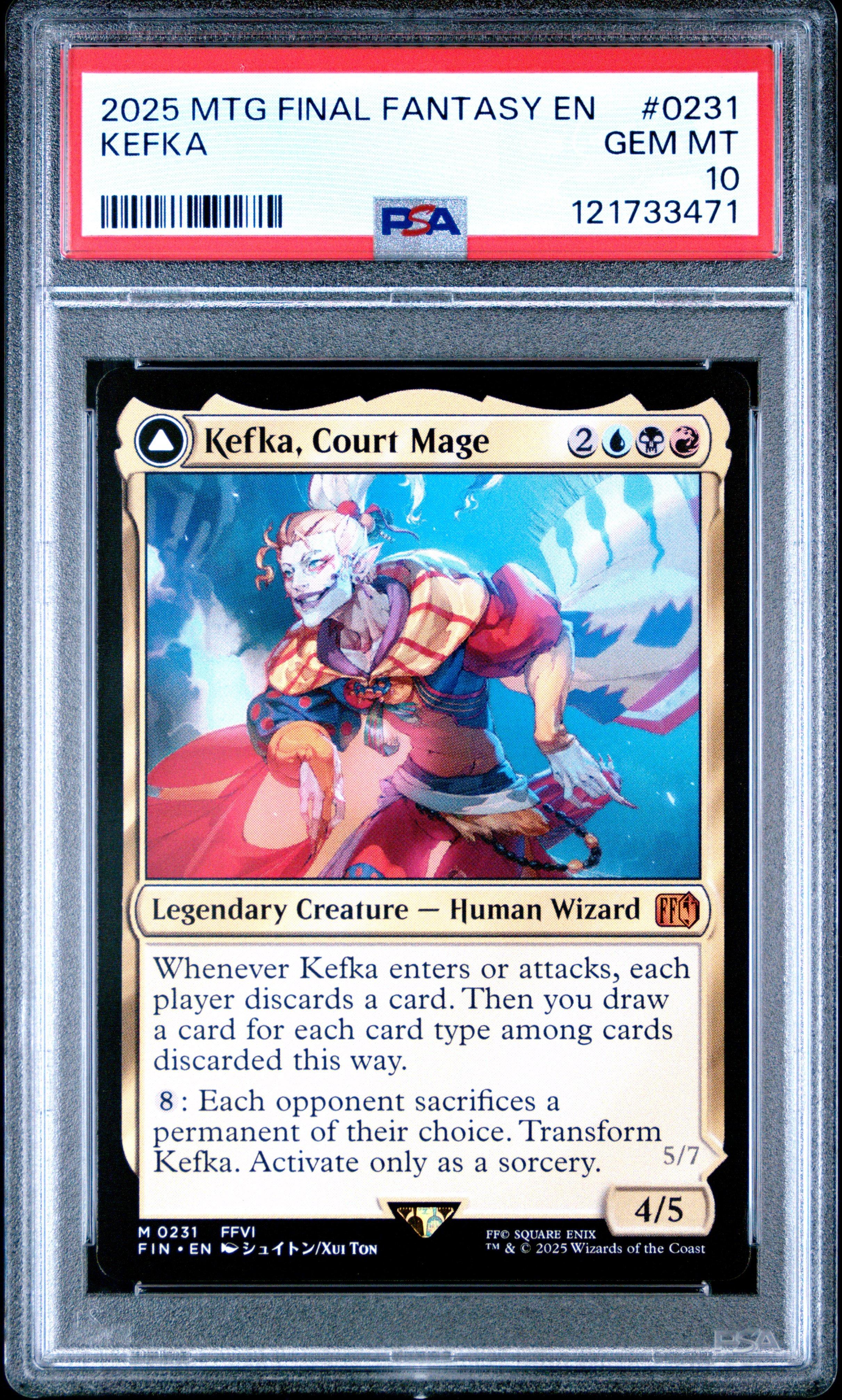 2025 Magic The Gathering Final Fantasy 0231 Kefka, Court Mage